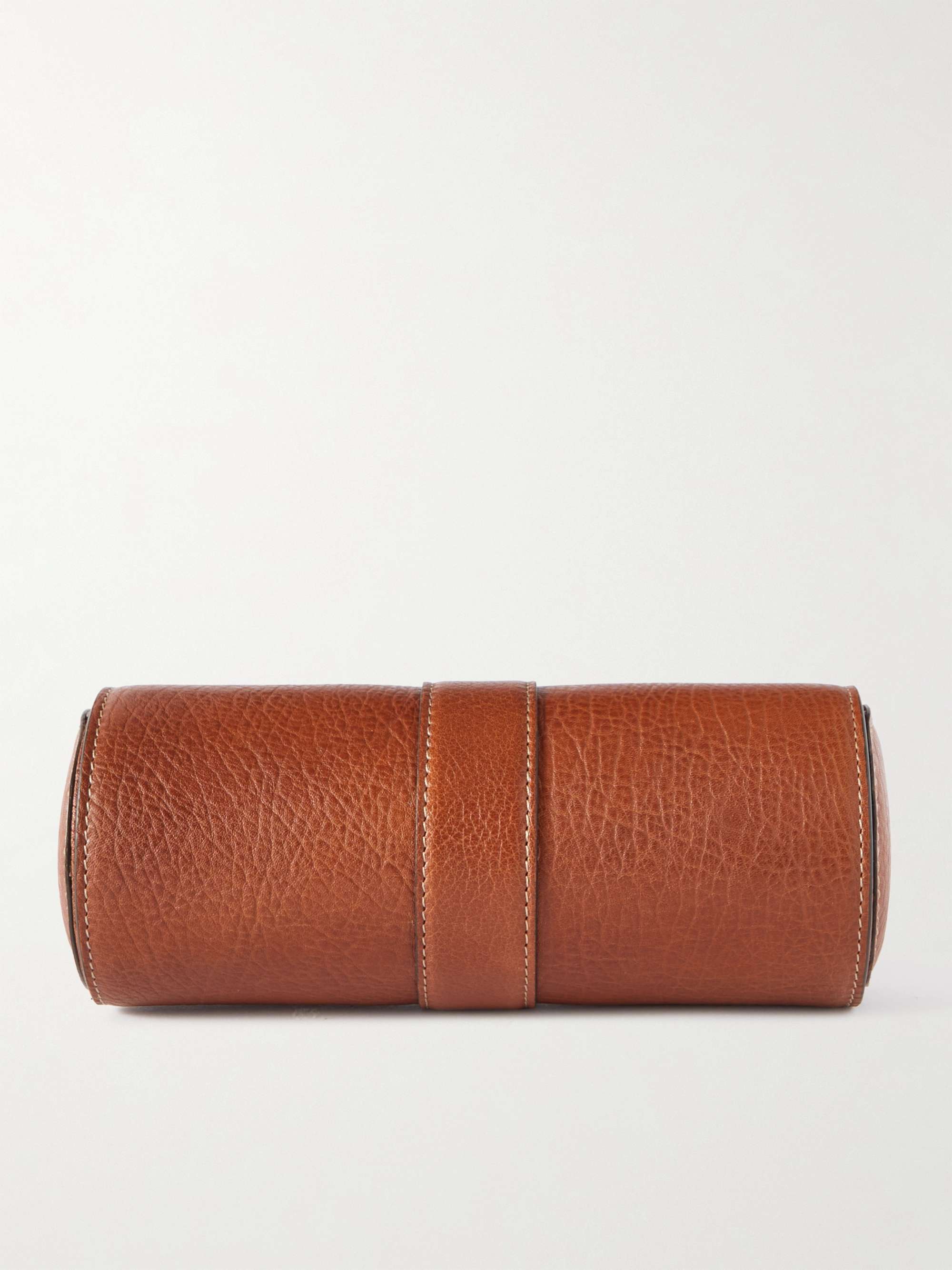 BRUNELLO CUCINELLI Full-Grain Leather Watch Roll