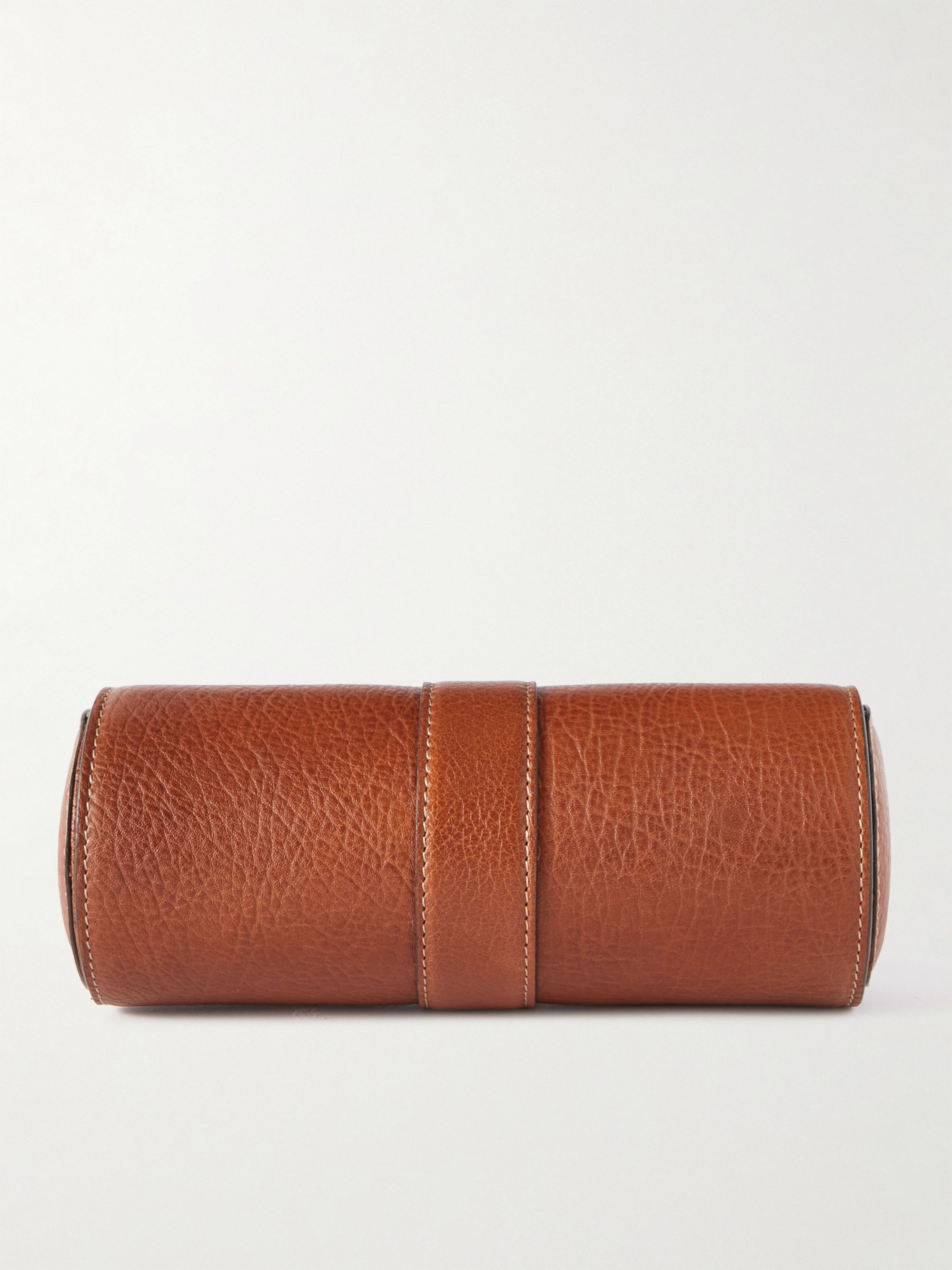 BRUNELLO CUCINELLI Full-Grain Leather Watch Roll