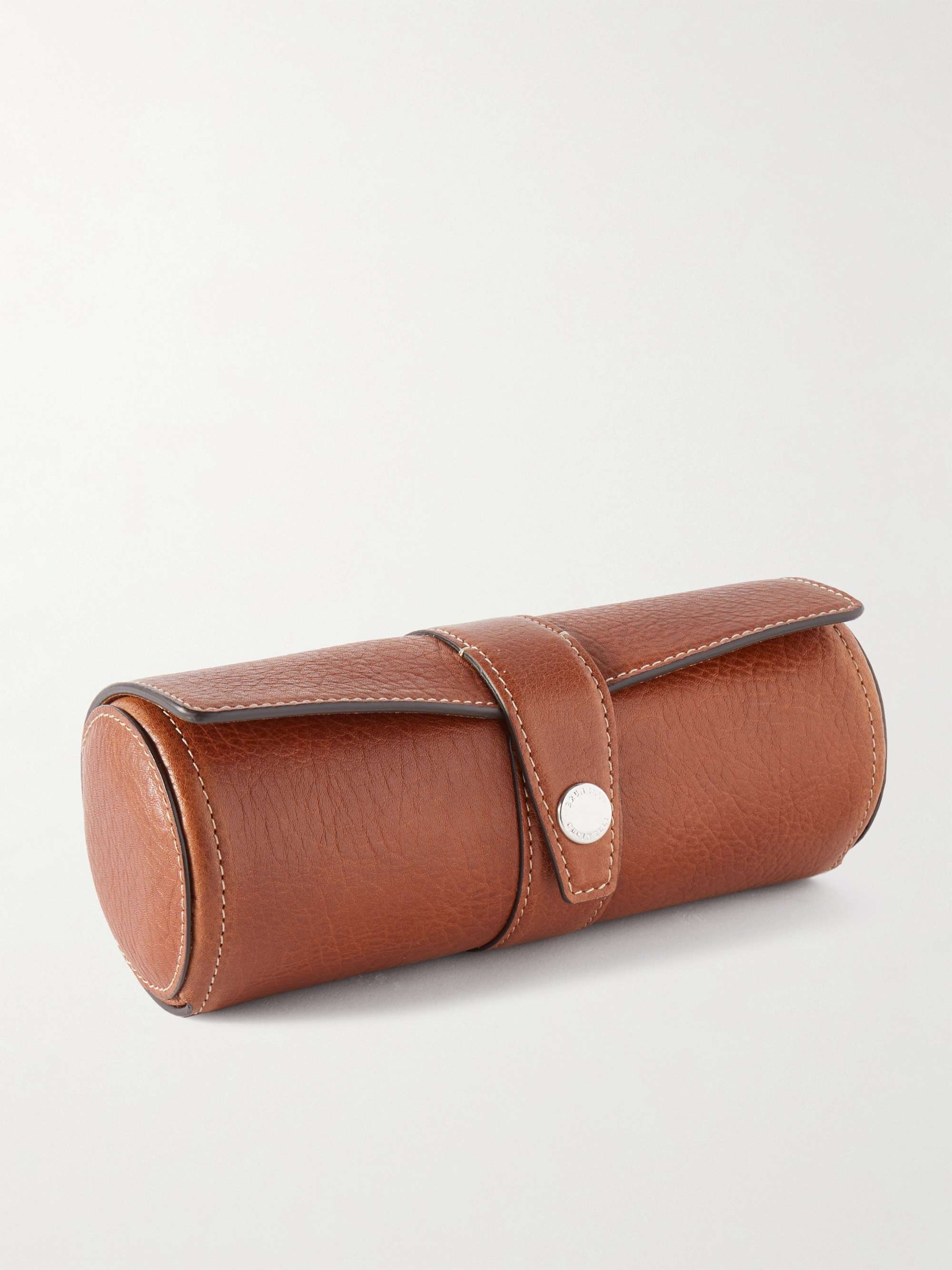 BRUNELLO CUCINELLI Full-Grain Leather Watch Roll