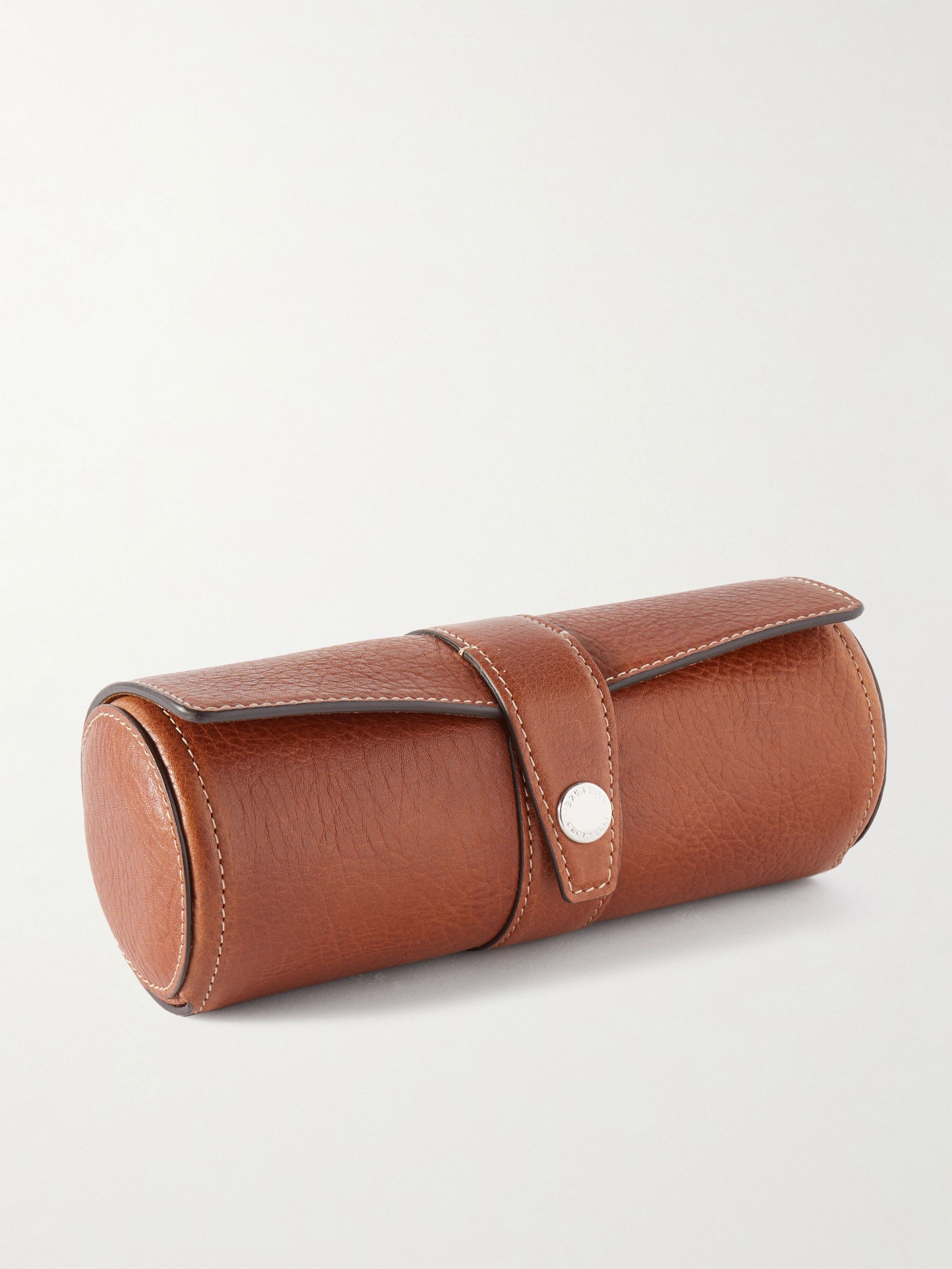 BRUNELLO CUCINELLI Full-Grain Leather Watch Roll