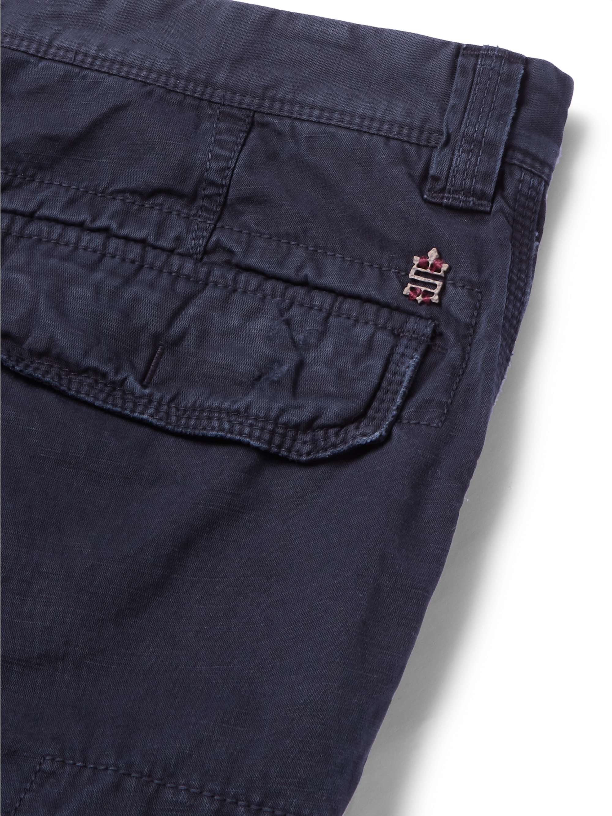 INCOTEX Slim-Fit Cotton and Linen-Blend Cargo Trousers