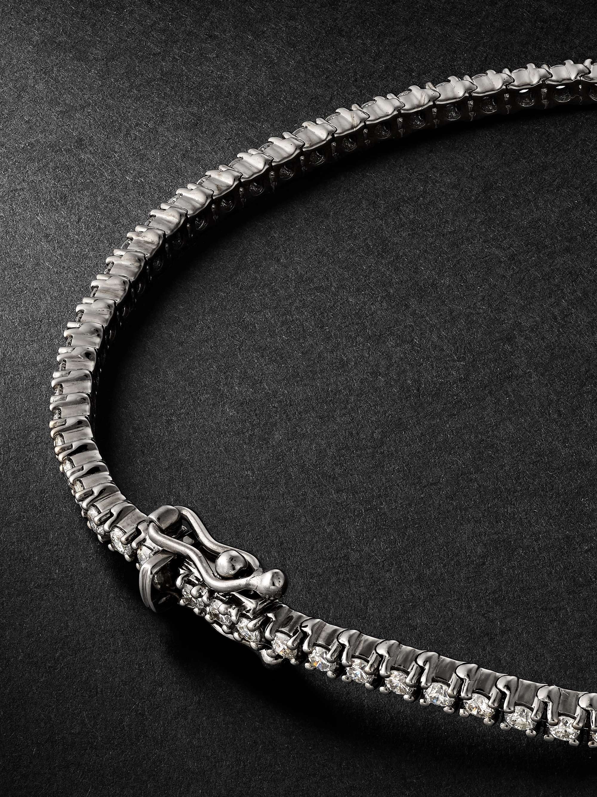 KOLOURS JEWELRY Spectra Pink Gold Diamond Tennis Bracelet