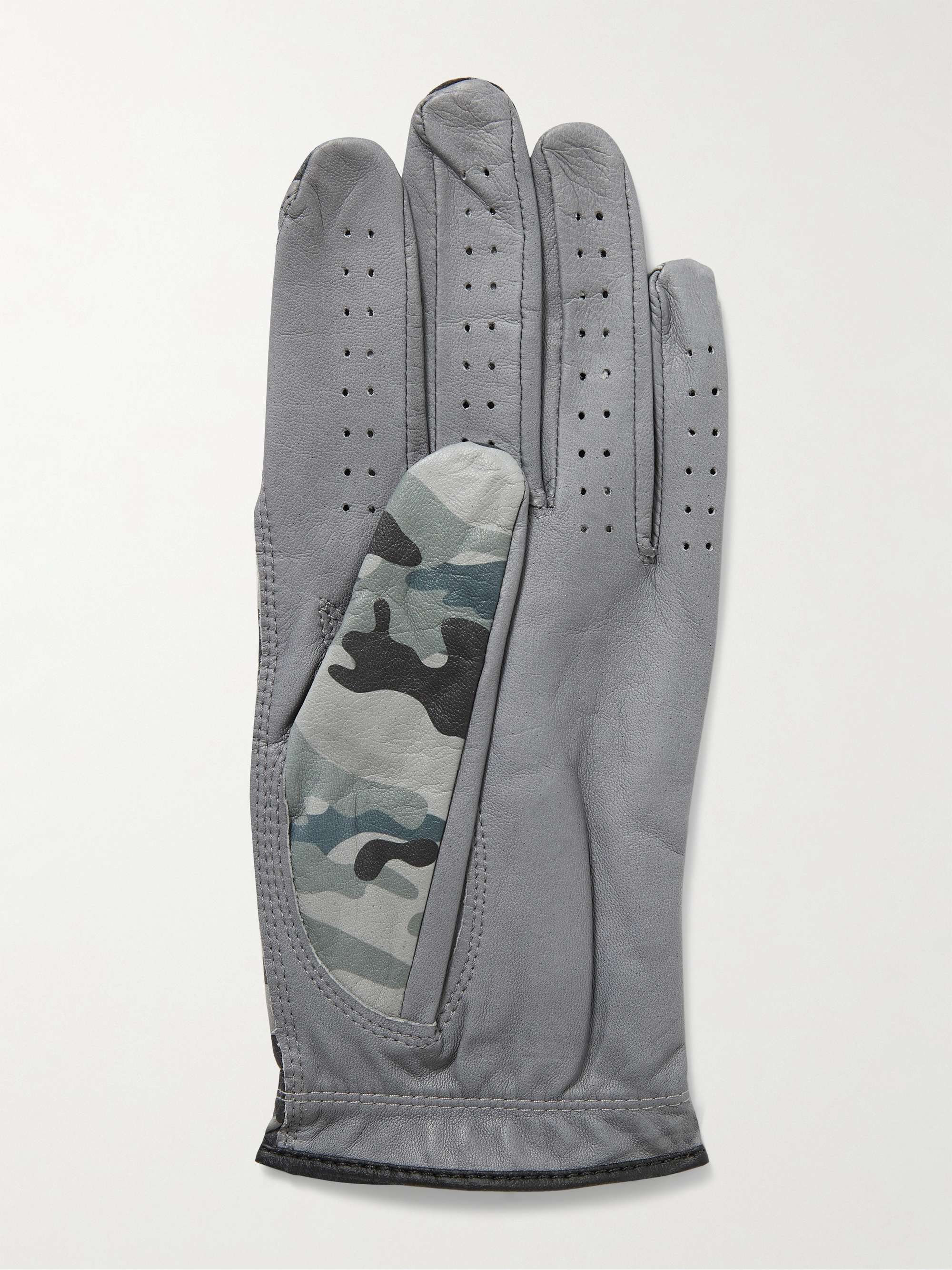 G/FORE Delta Force Camouflage-Print Perforated Leather Golf Glove