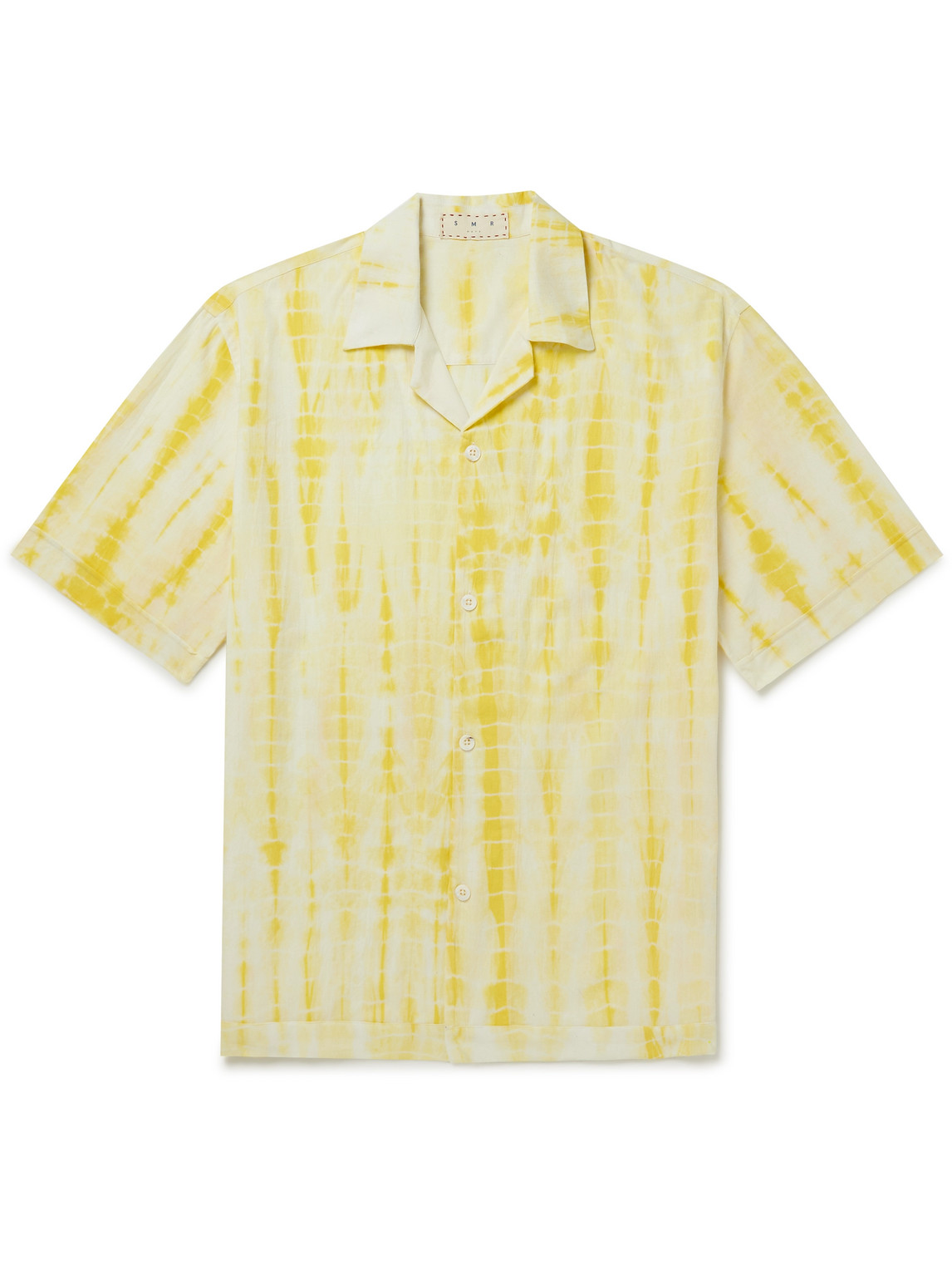 Bakoven Camp-Collar Tie-Dyed Organic Cotton Shirt