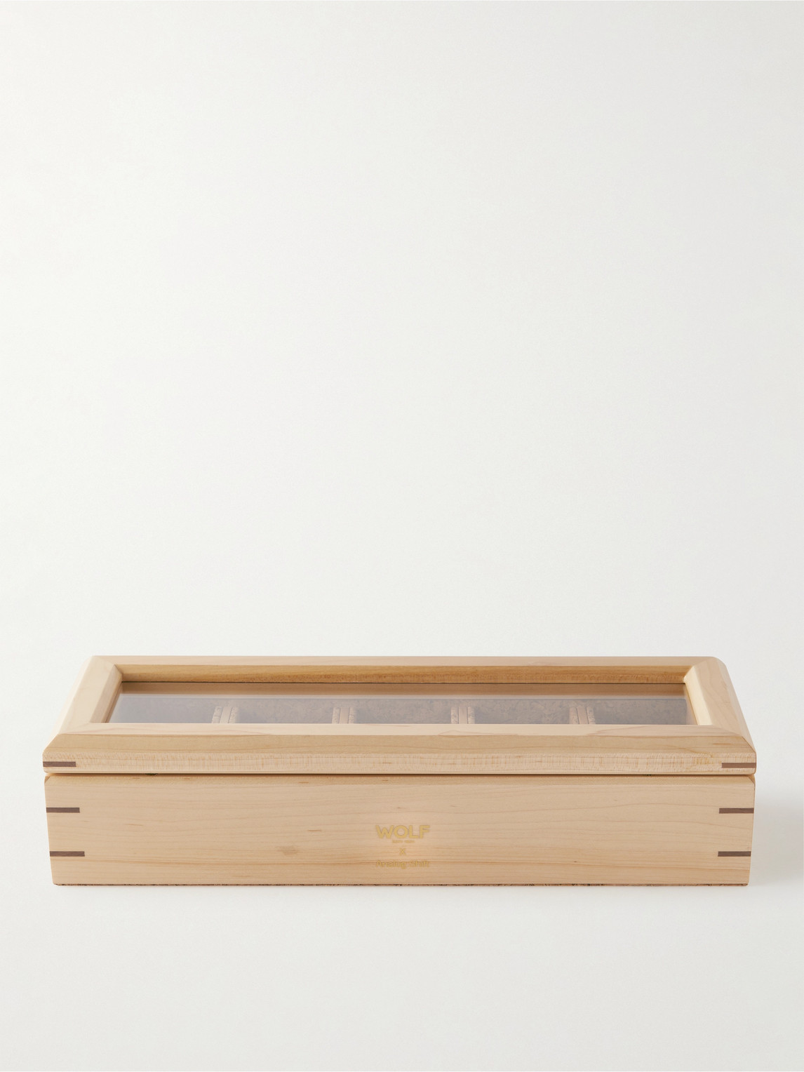  Wolf - Analog/shift Flatiron Ii Maple And Walnut Wood Five-piece Watch Box - Men - Orange 