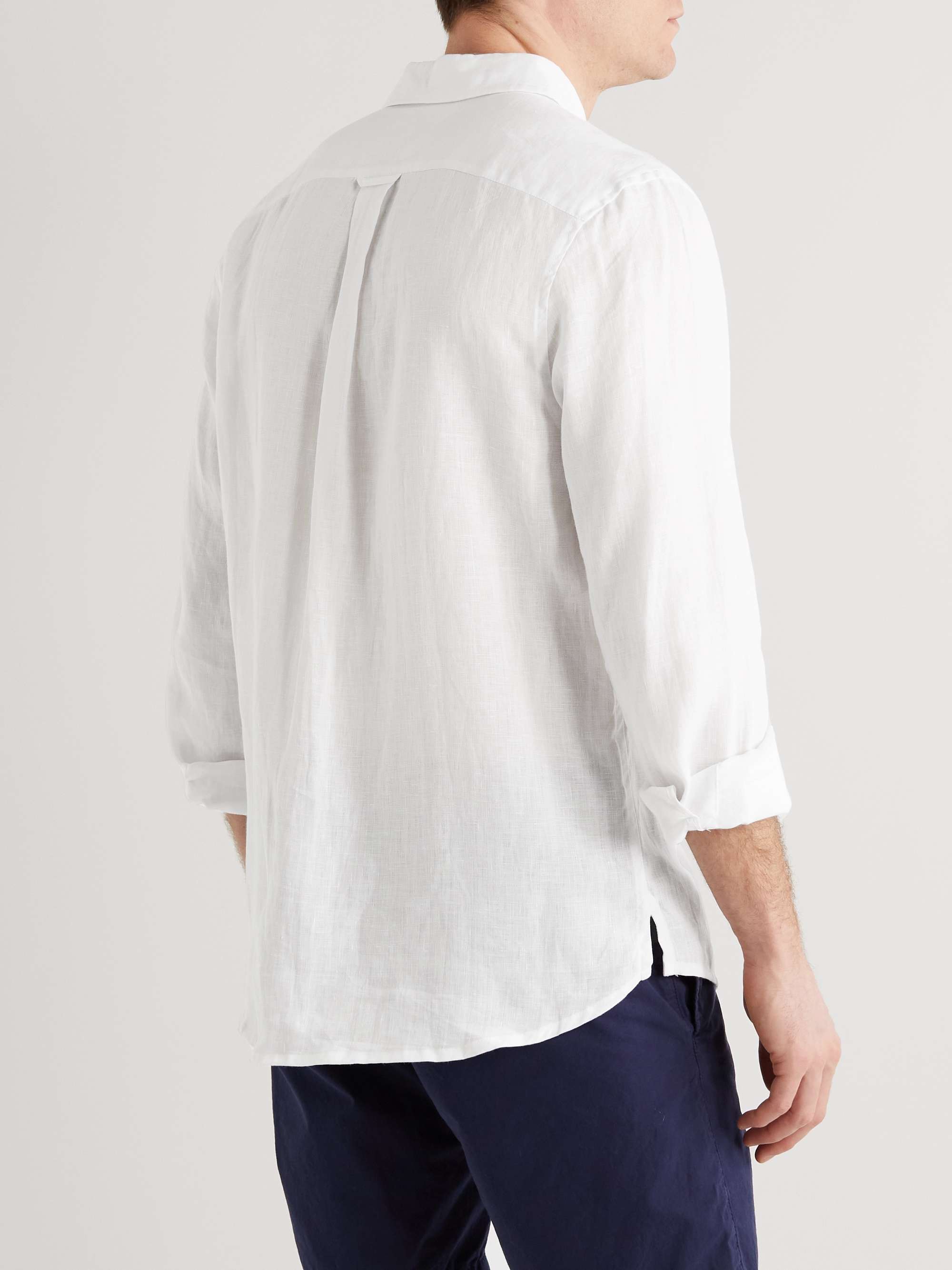 DEREK ROSE Monaco Linen Shirt