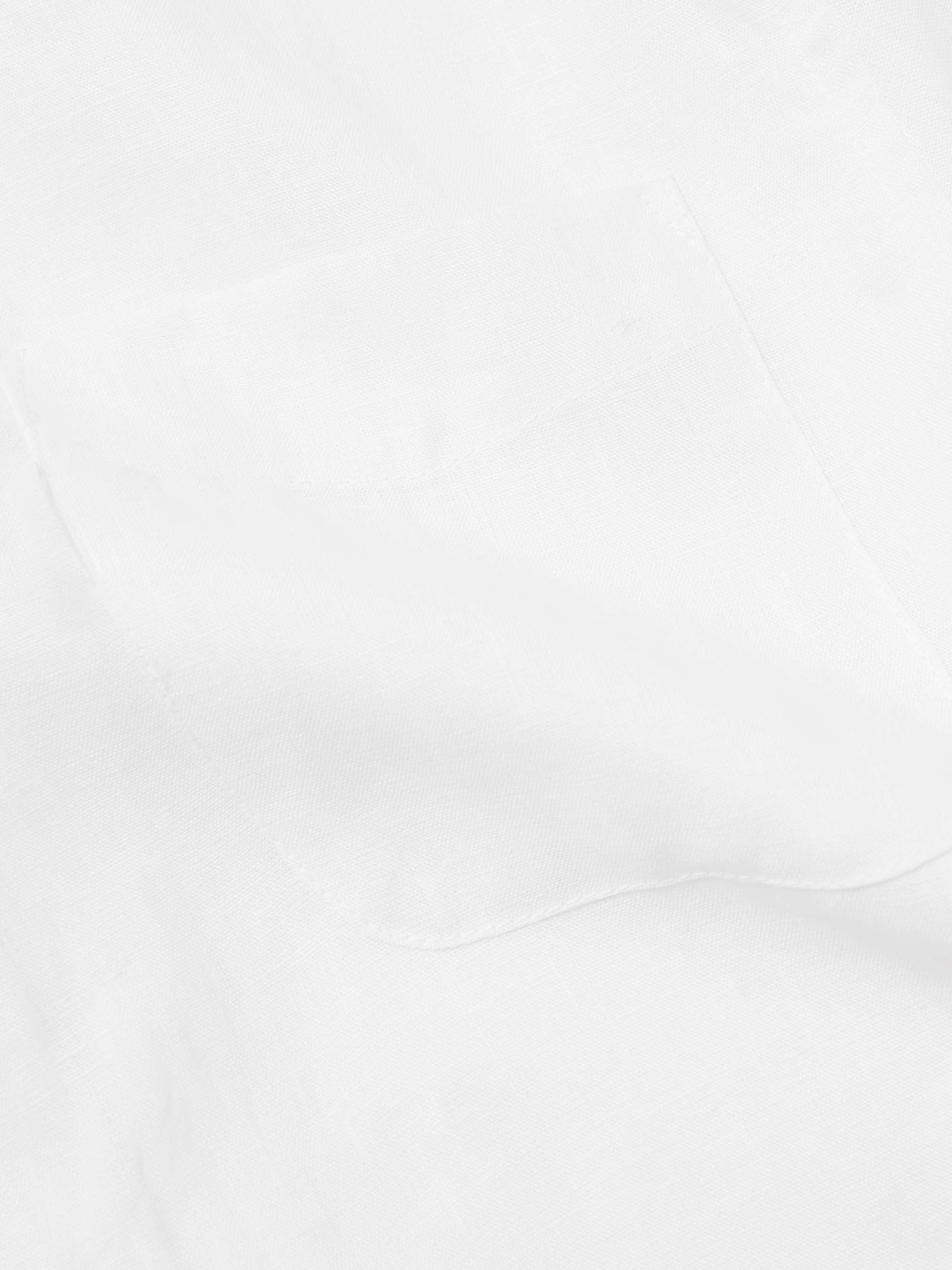DEREK ROSE Monaco Linen Shirt