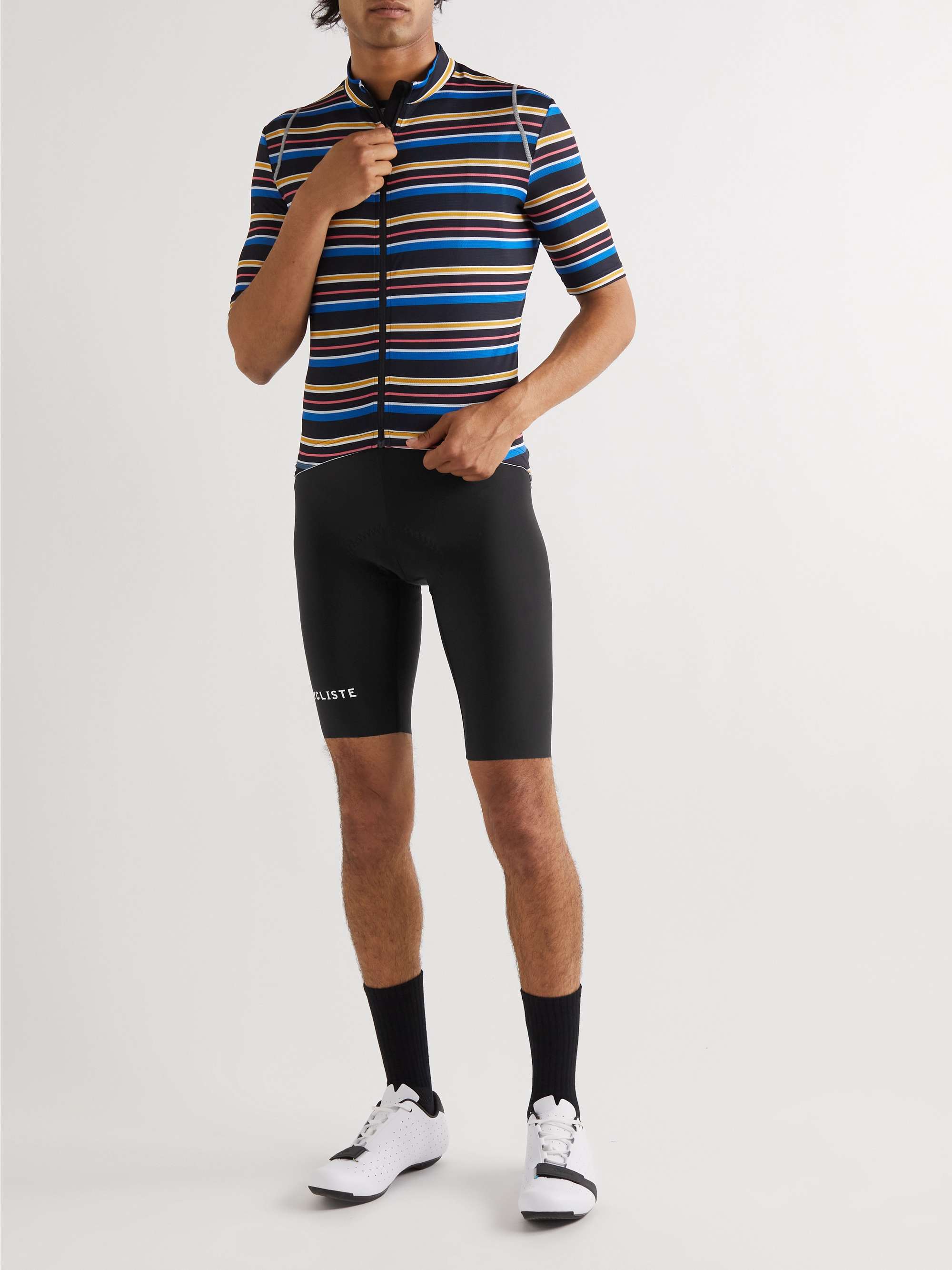 CAFE DU CYCLISTE Augustine Mesh-Panelled Cycling Bib Shorts for Men ...