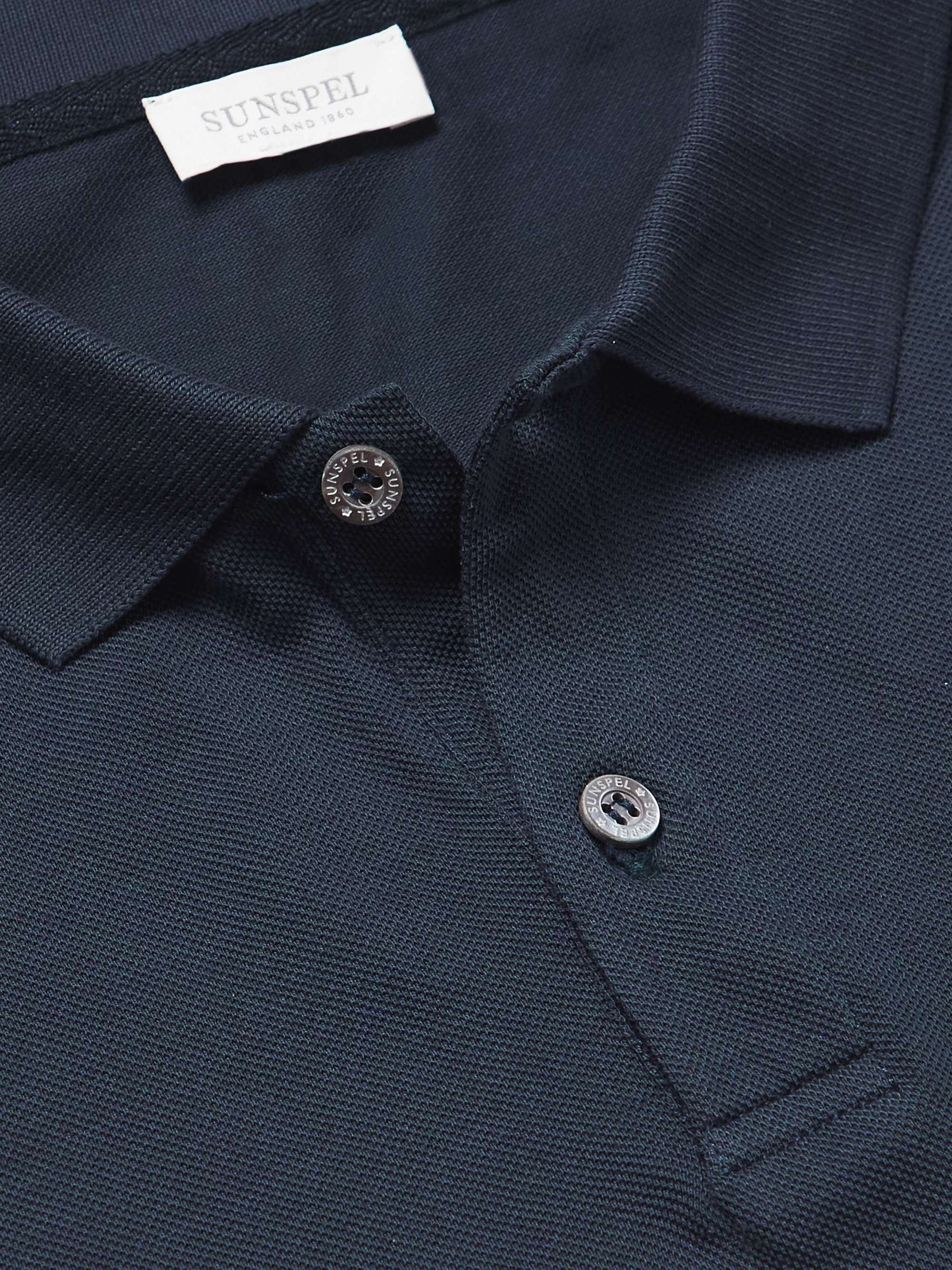 SUNSPEL Cotton-Piqué Polo Shirt