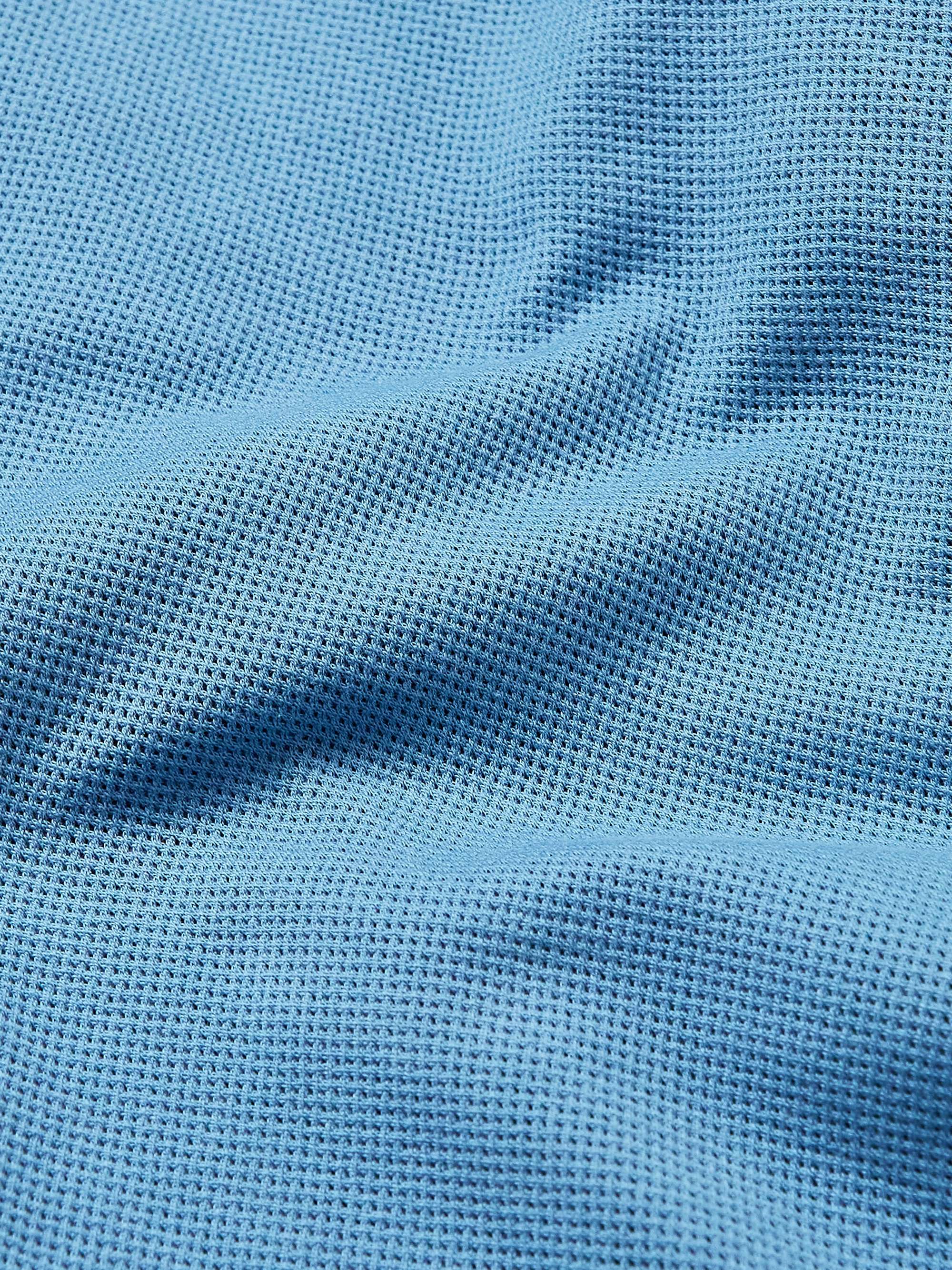 SUNSPEL Camp-Collar Cotton-Mesh Shirt