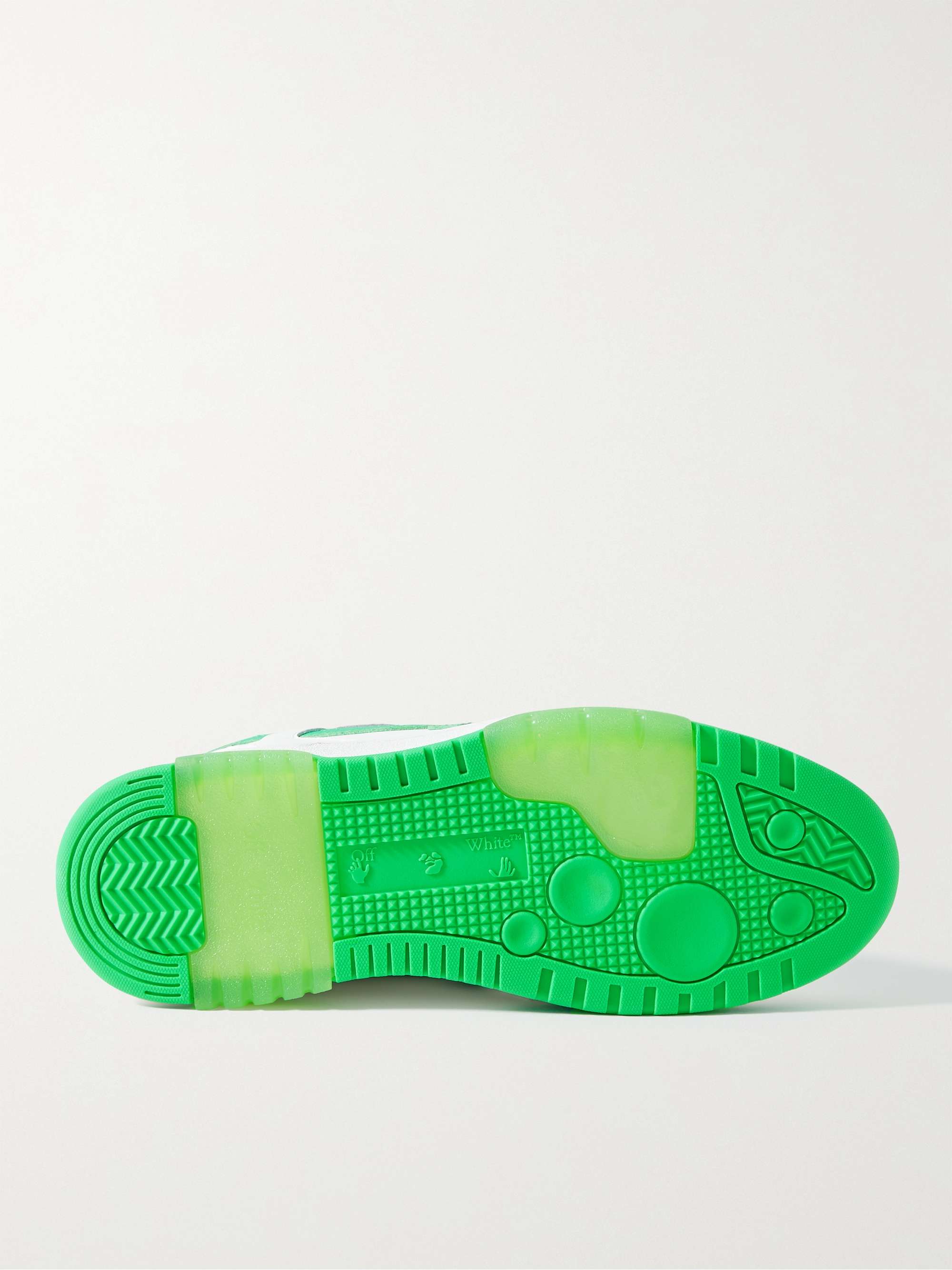 OFF-WHITE Out of Office Leather Sneakers