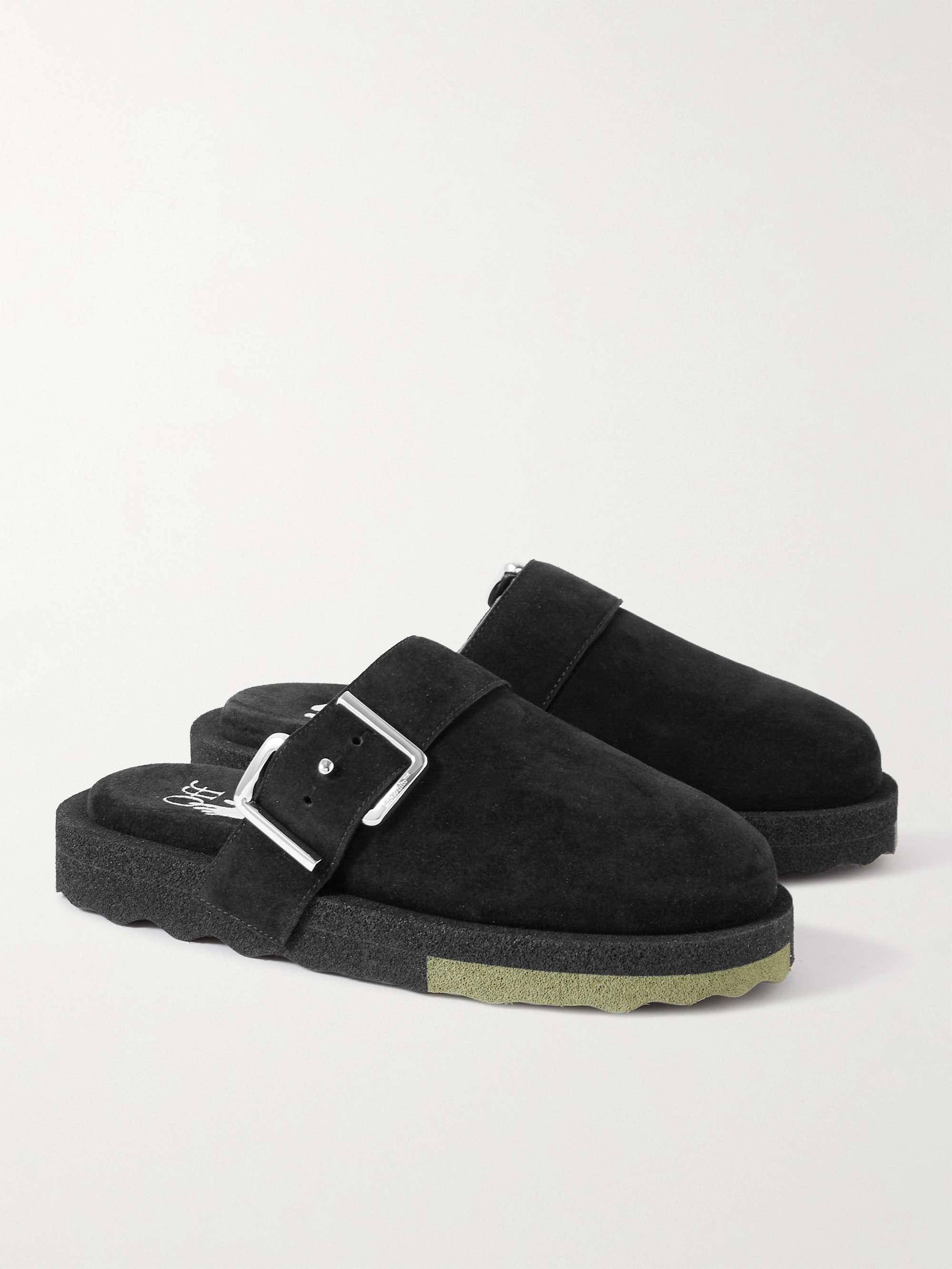 OFF-WHITE Suede Clogs