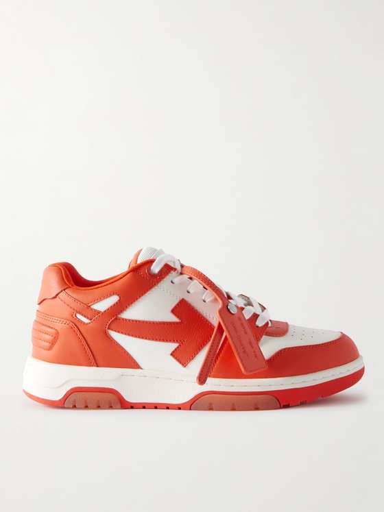 mrporter.com | Out of Office Leather Sneakers - Orange