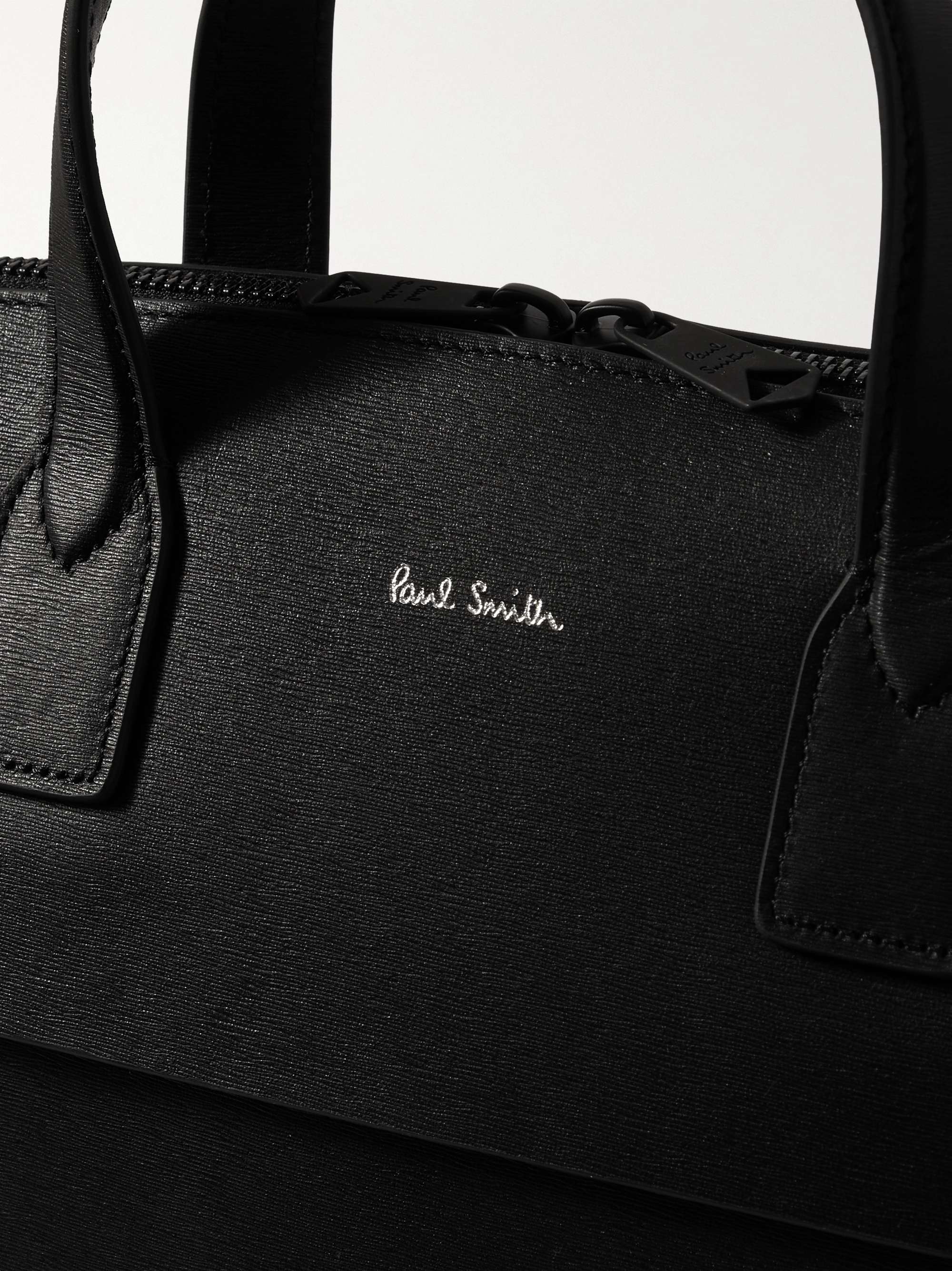 PAUL SMITH Embossed Textured-Leather Briefcase