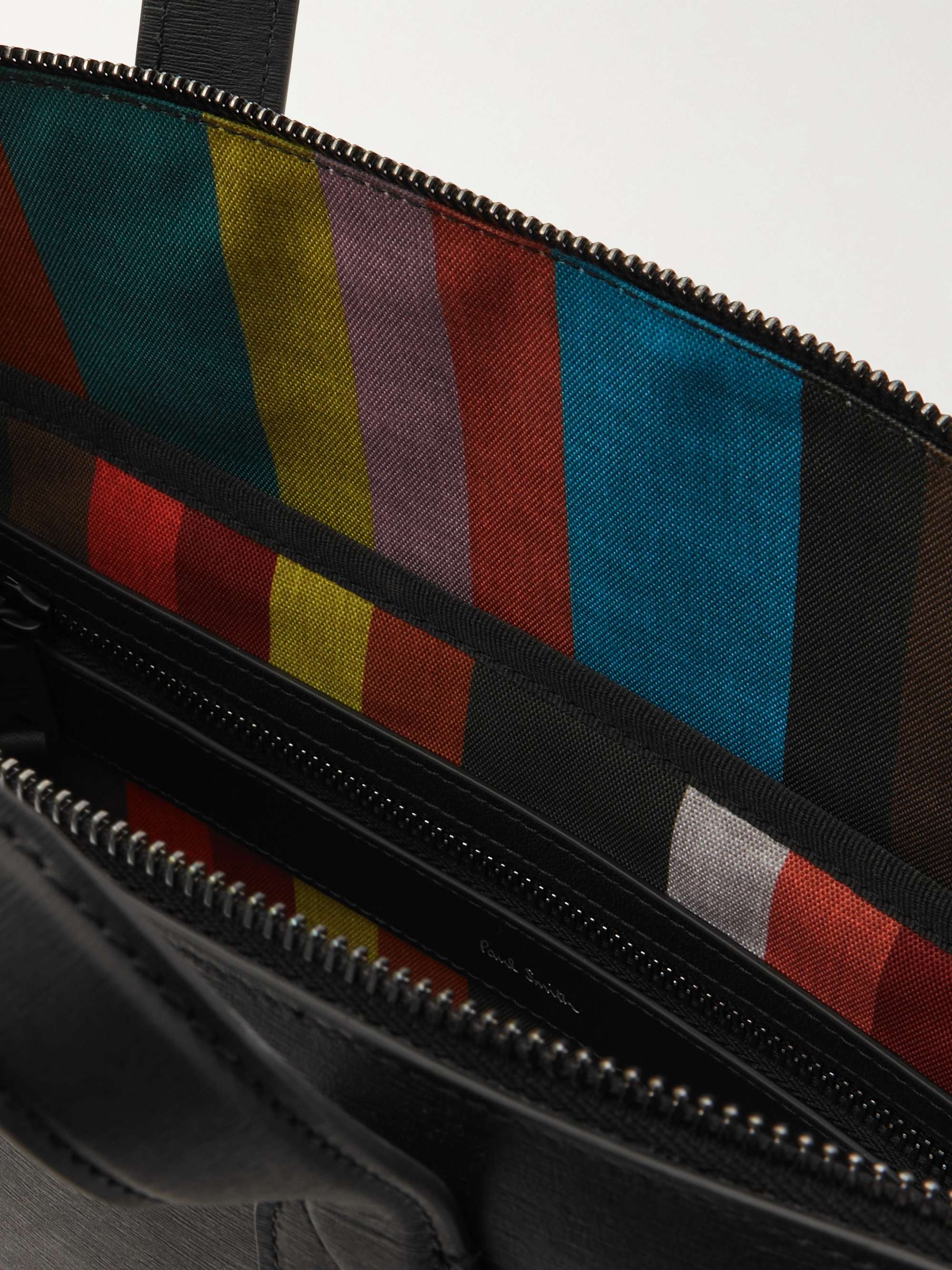 PAUL SMITH Embossed Textured-Leather Briefcase