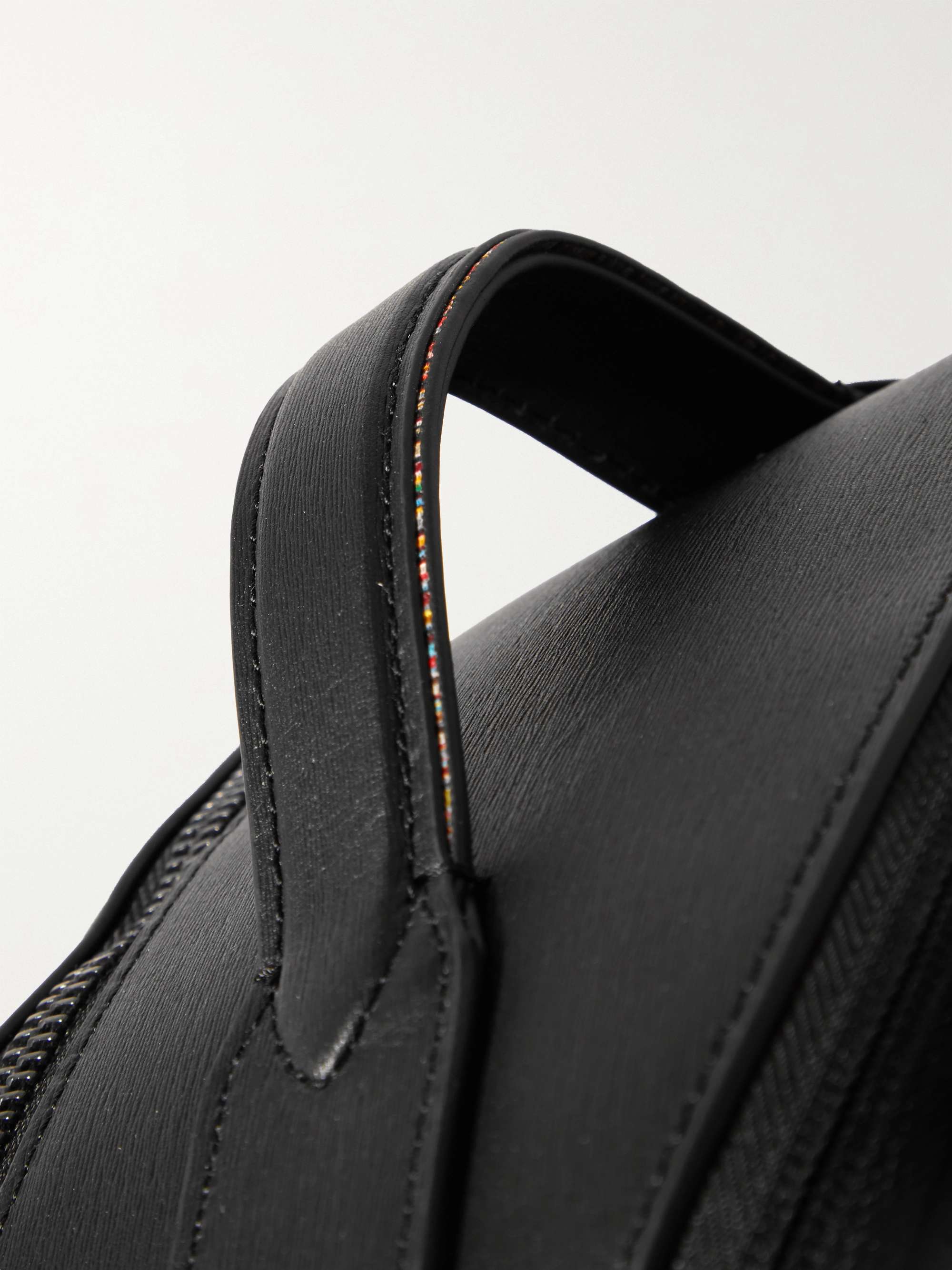 PAUL SMITH Embossed Leather Backpack