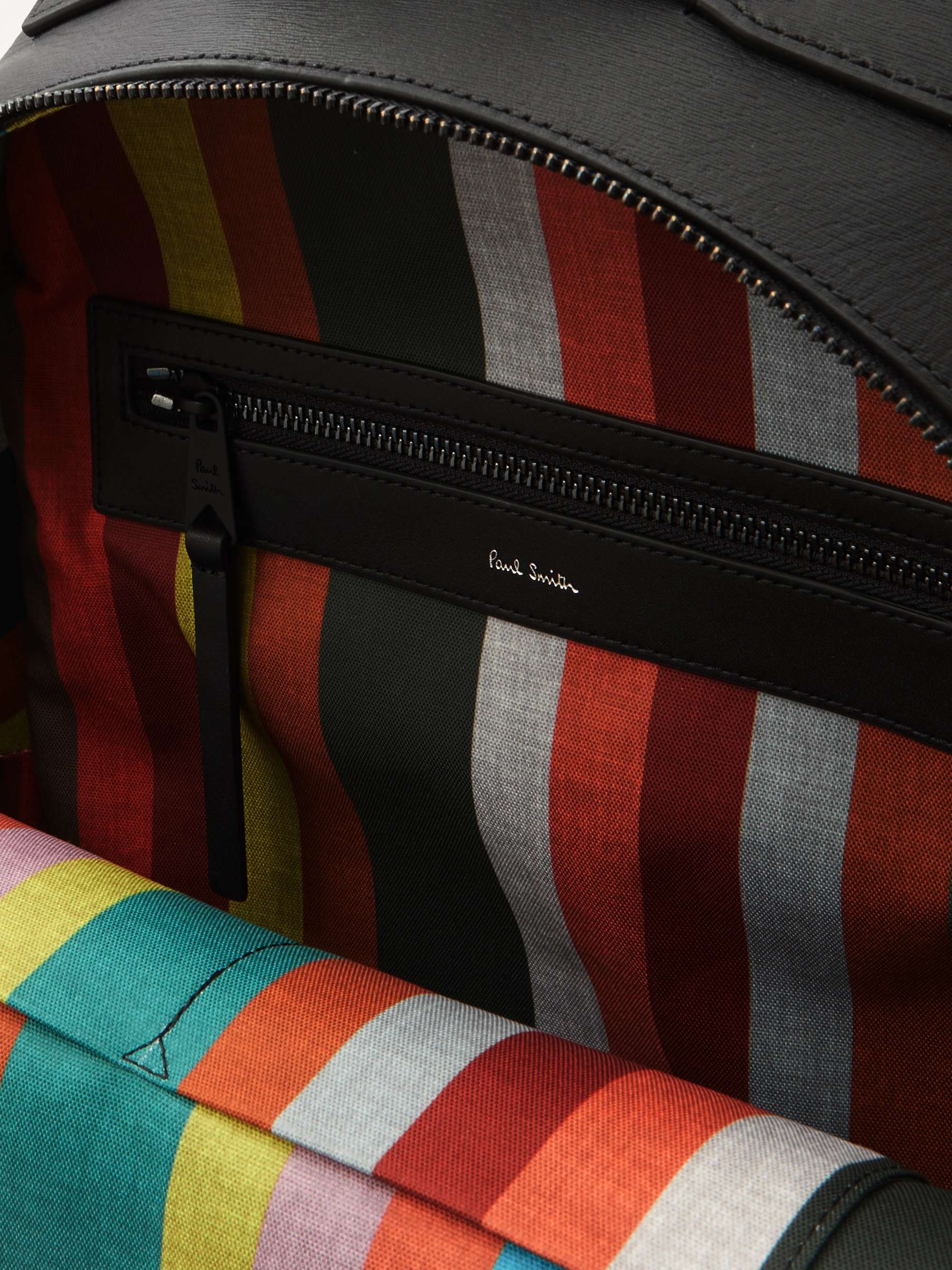 PAUL SMITH Embossed Leather Backpack