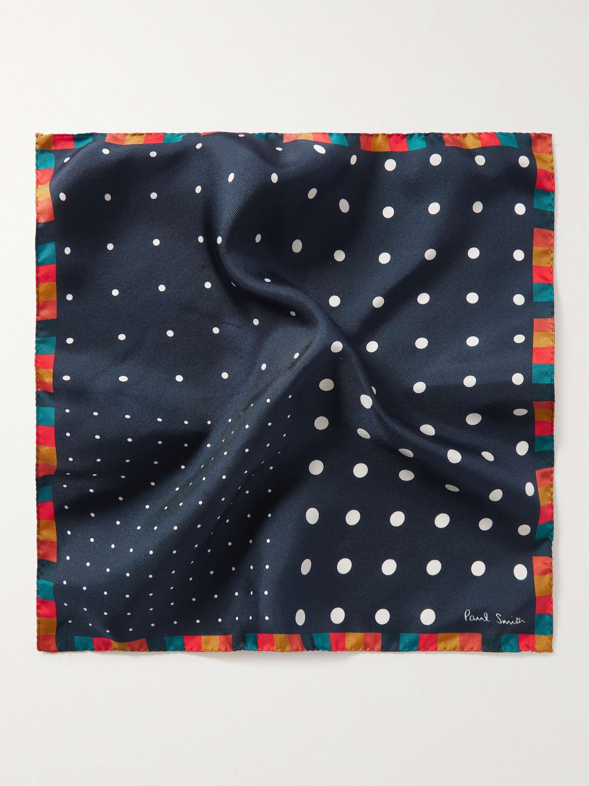 PAUL SMITH Printed Silk-Twill Pocket Square