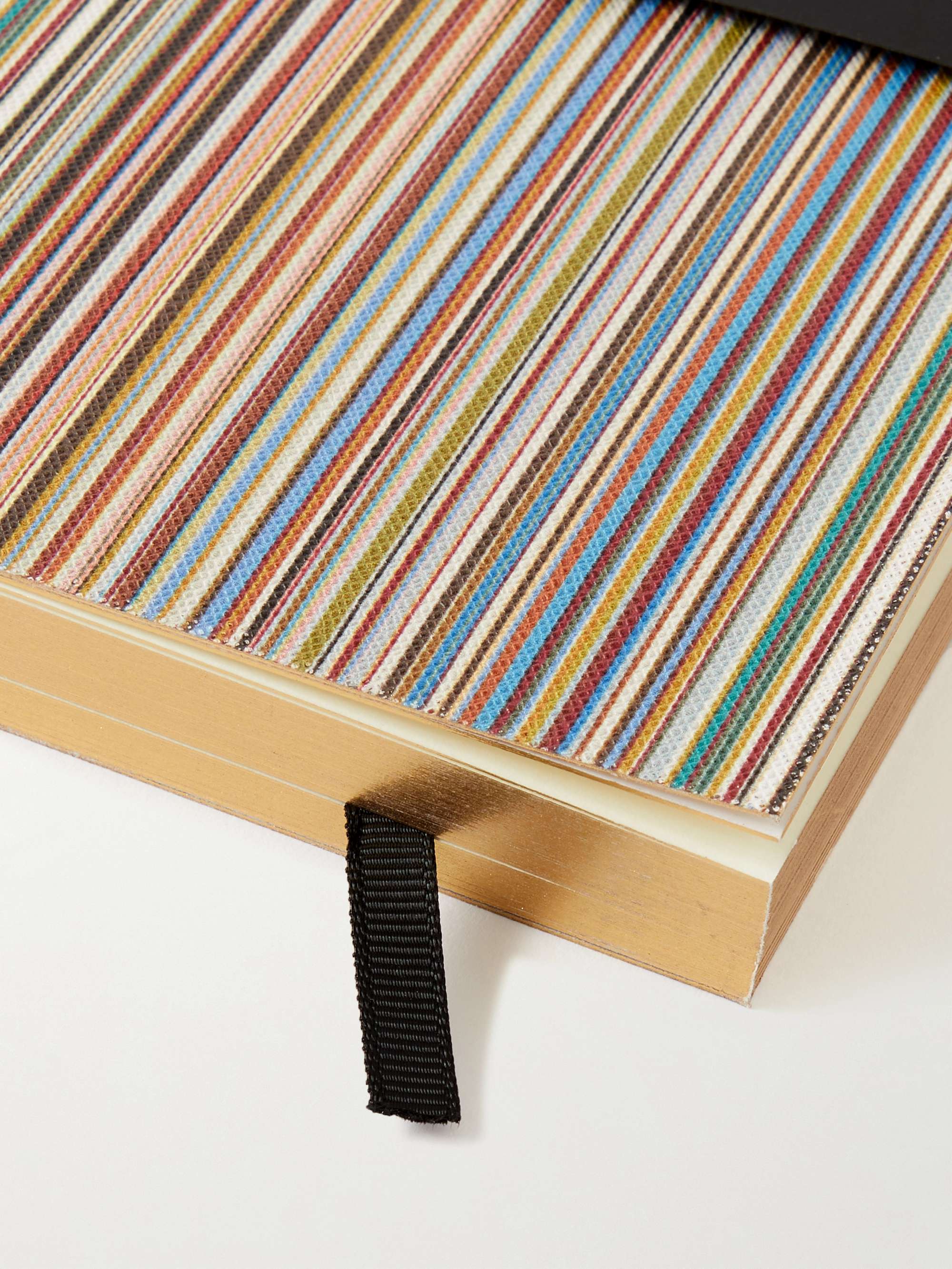 PAUL SMITH Striped Canvas Notebook