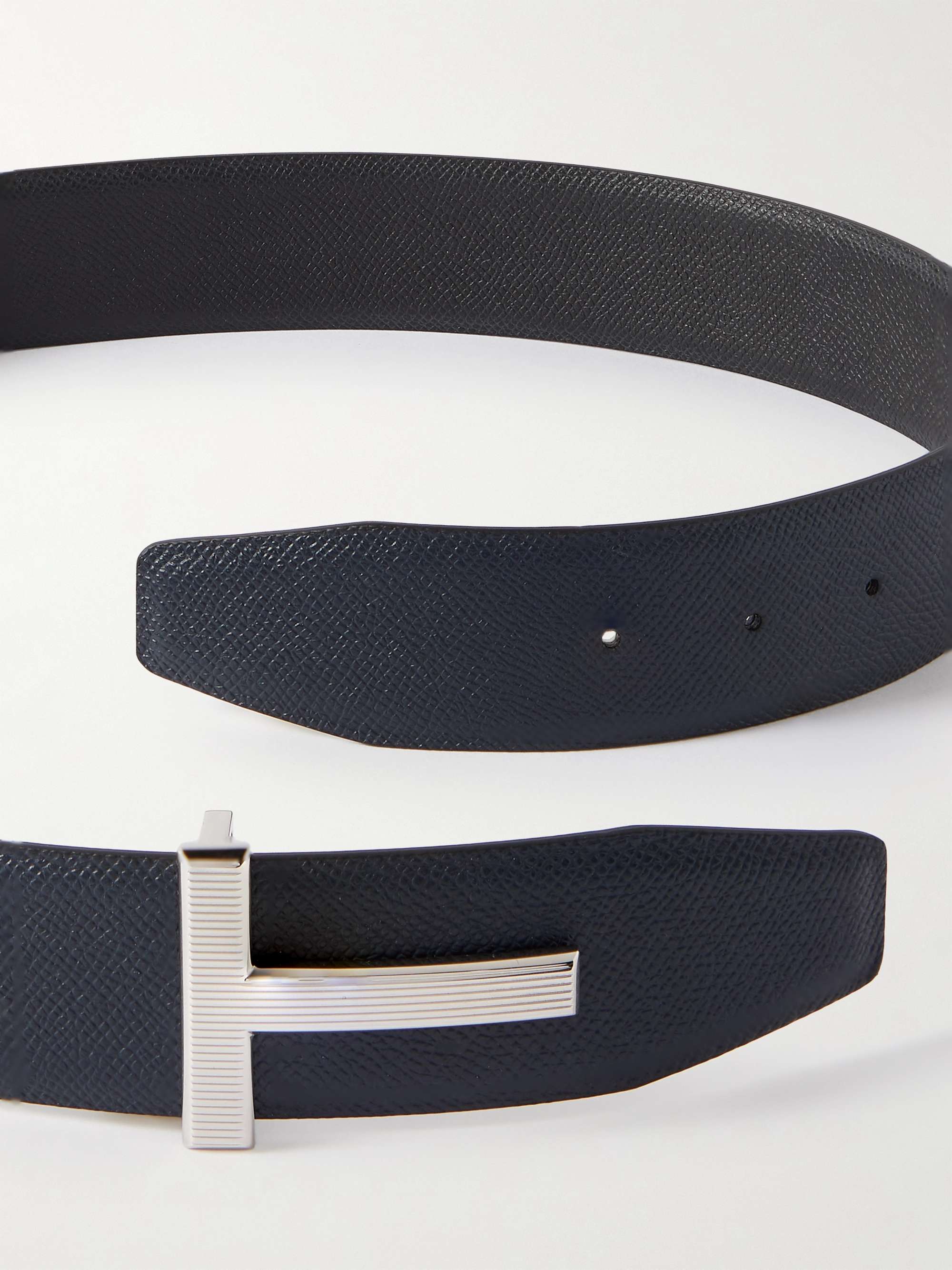 TOM FORD 4cm Reversible Full-Grain Leather Belt