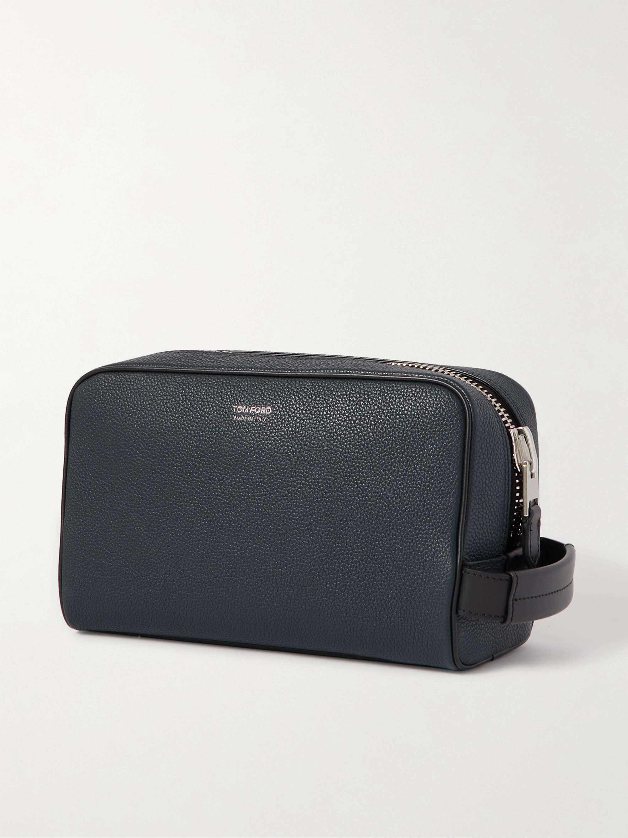 TOM FORD Pebble-Grain Leather Wash Bag