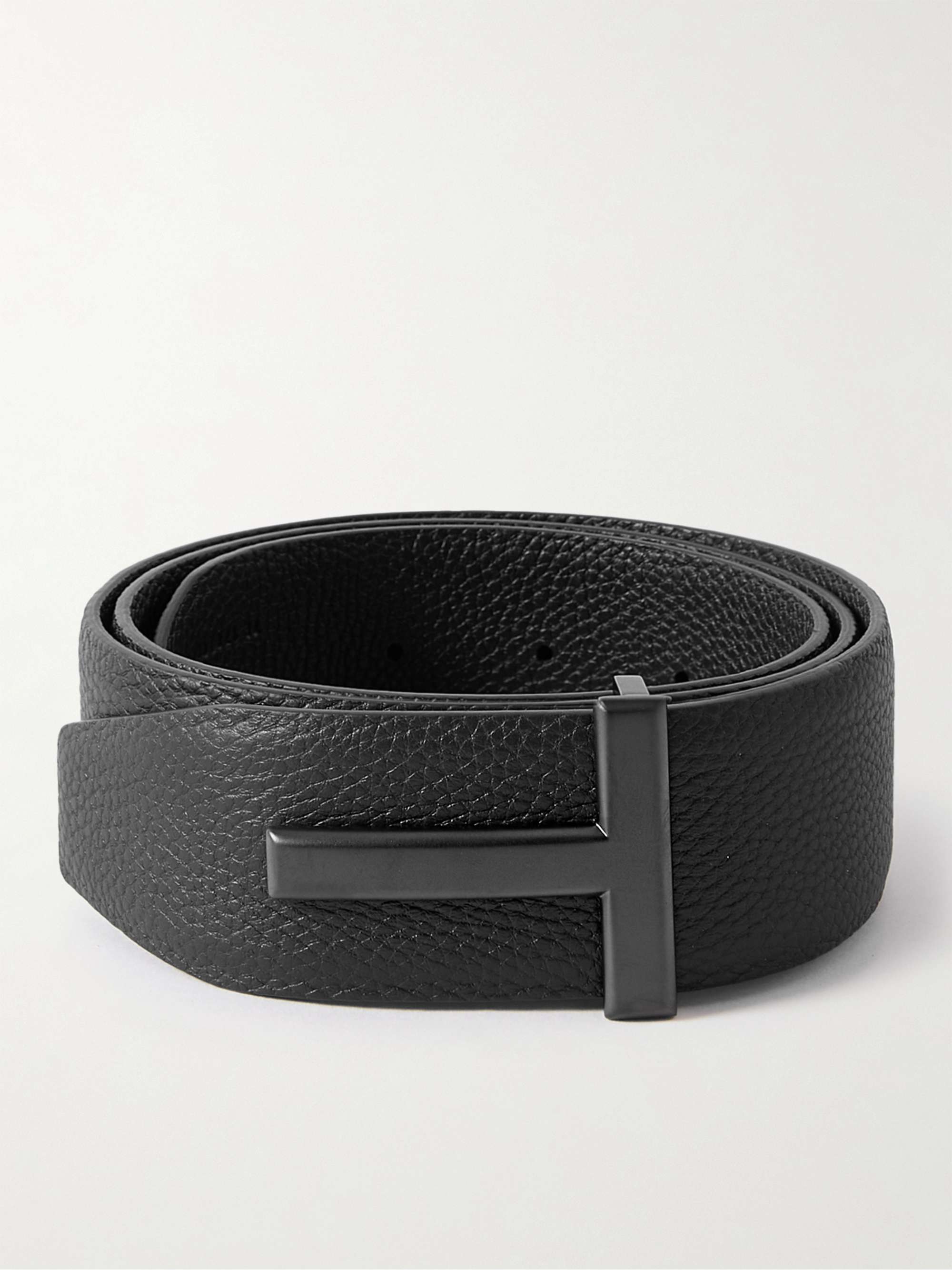 TOM FORD 4cm Full-Grain Leather Belt
