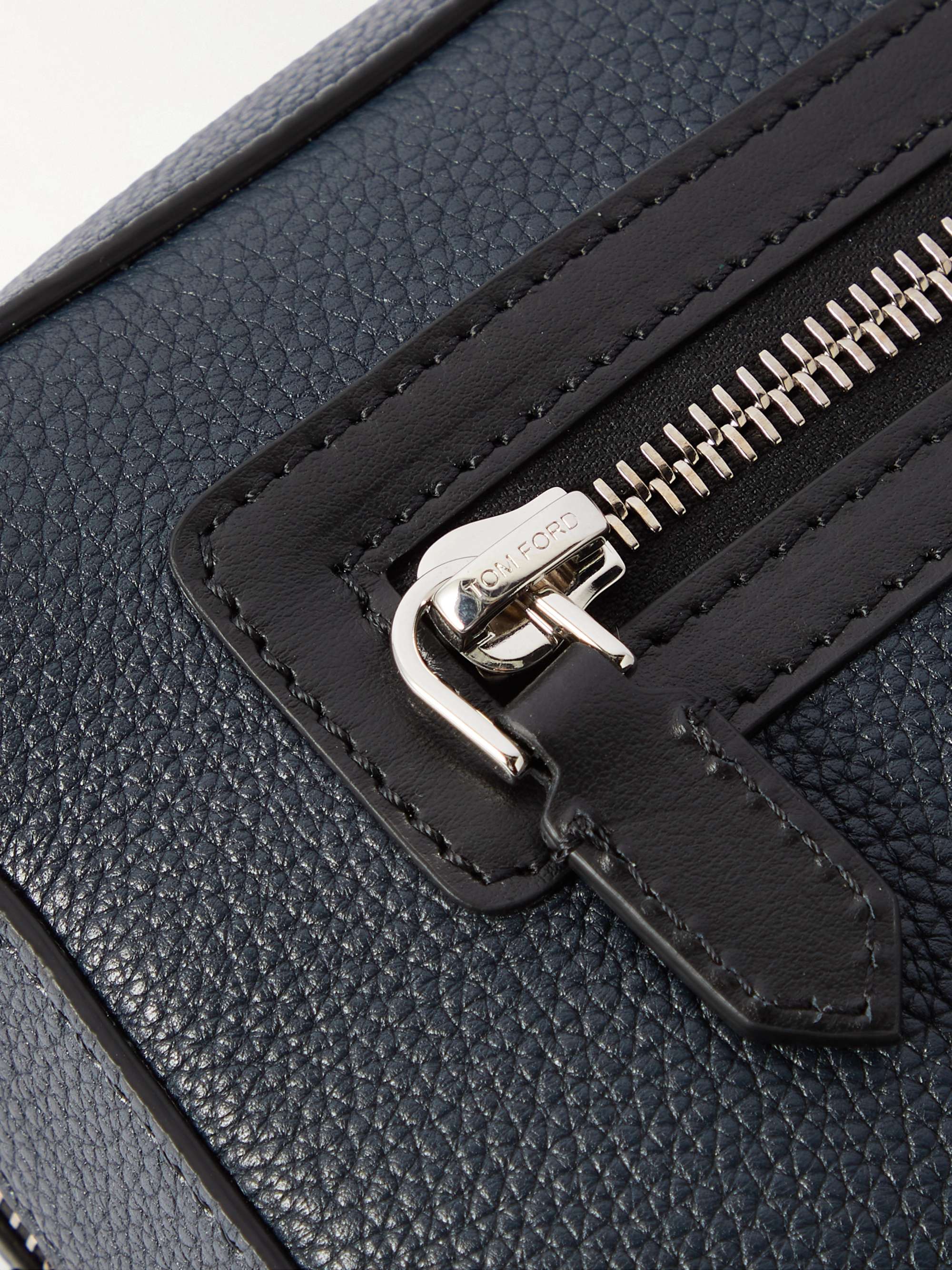 TOM FORD Pebble-Grain Leather Wash Bag