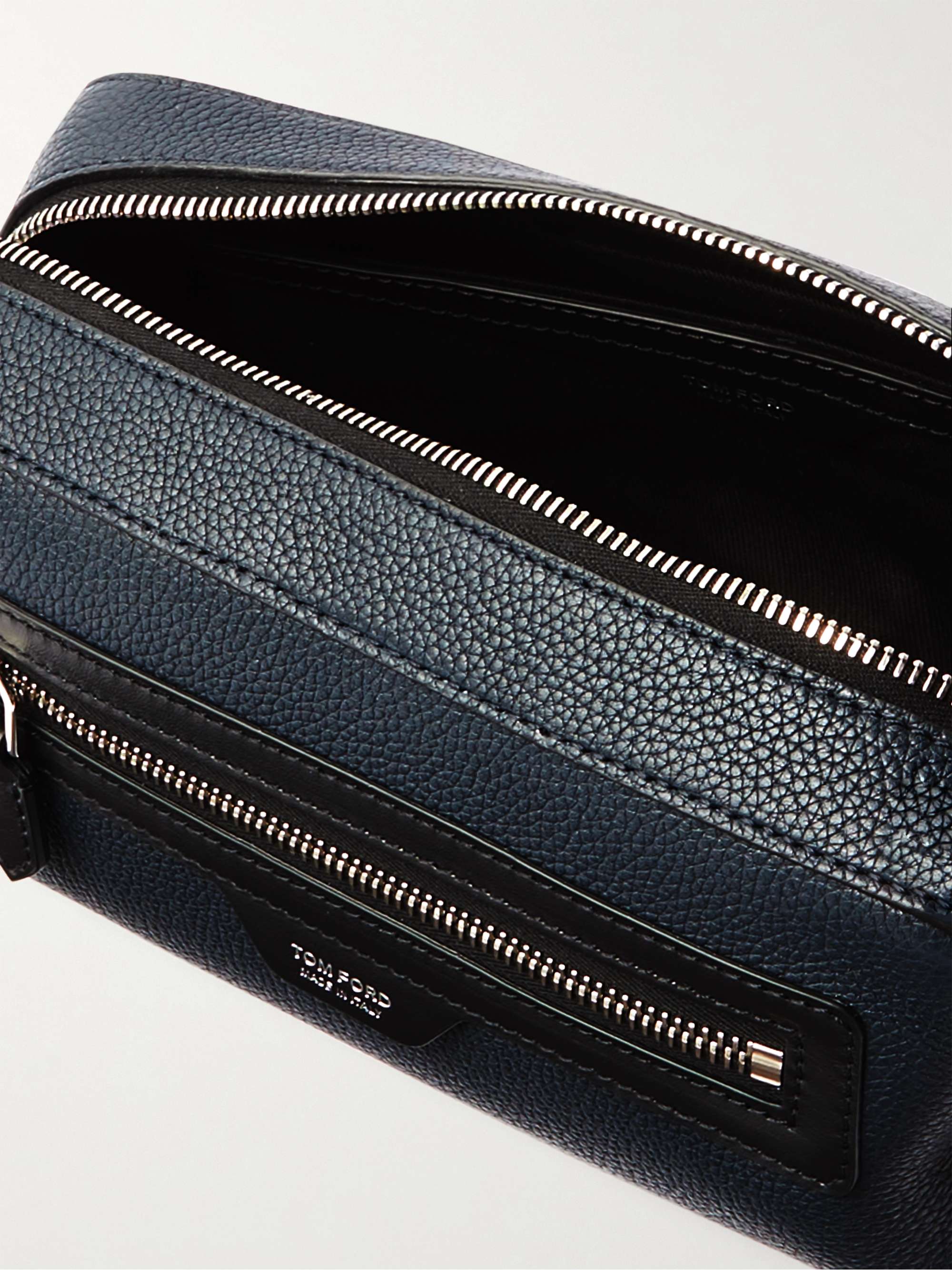 TOM FORD Pebble-Grain Leather Wash Bag