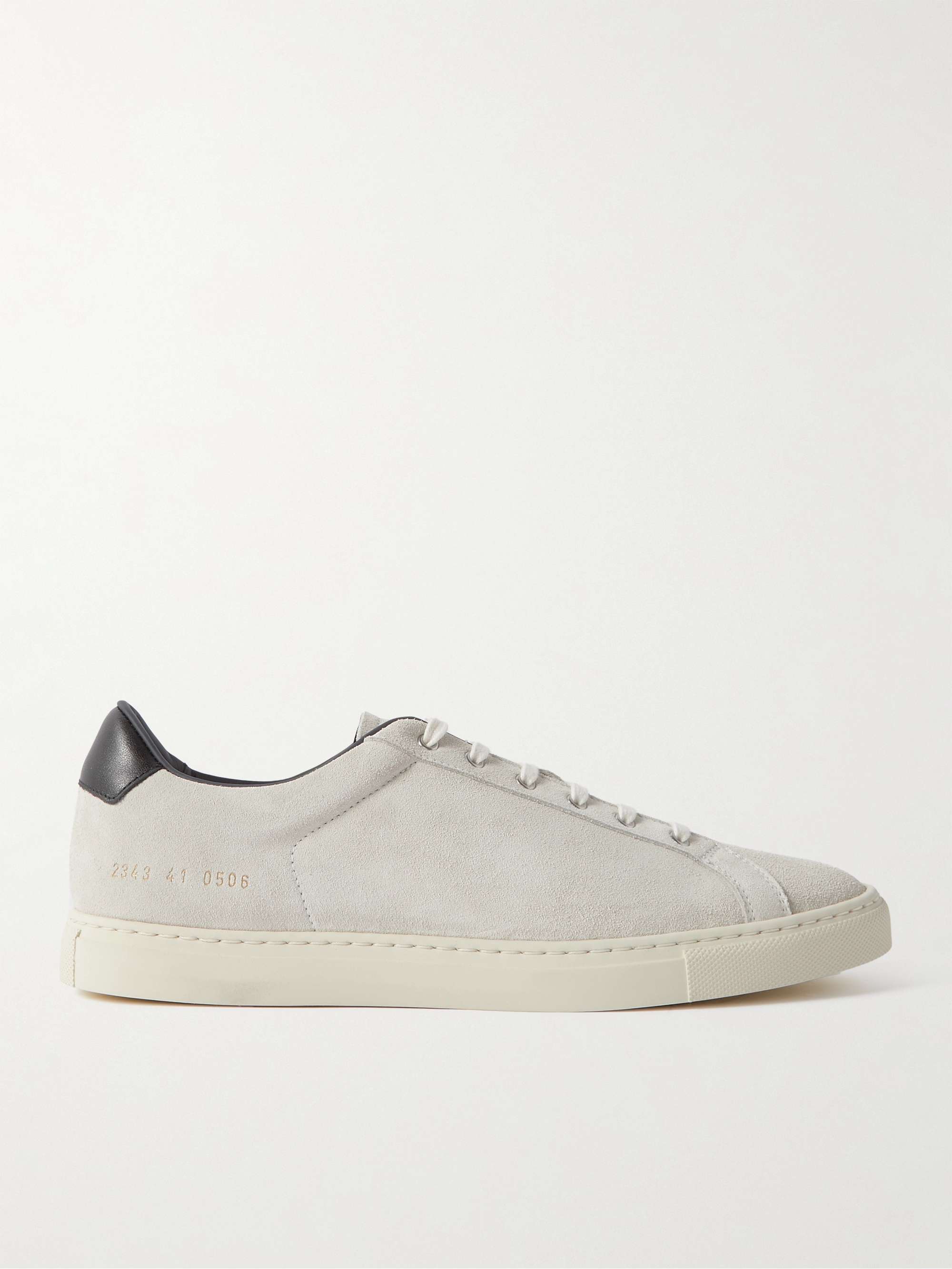 COMMON PROJECTS Retro Low Suede and Leather Sneakers for Men | MR PORTER