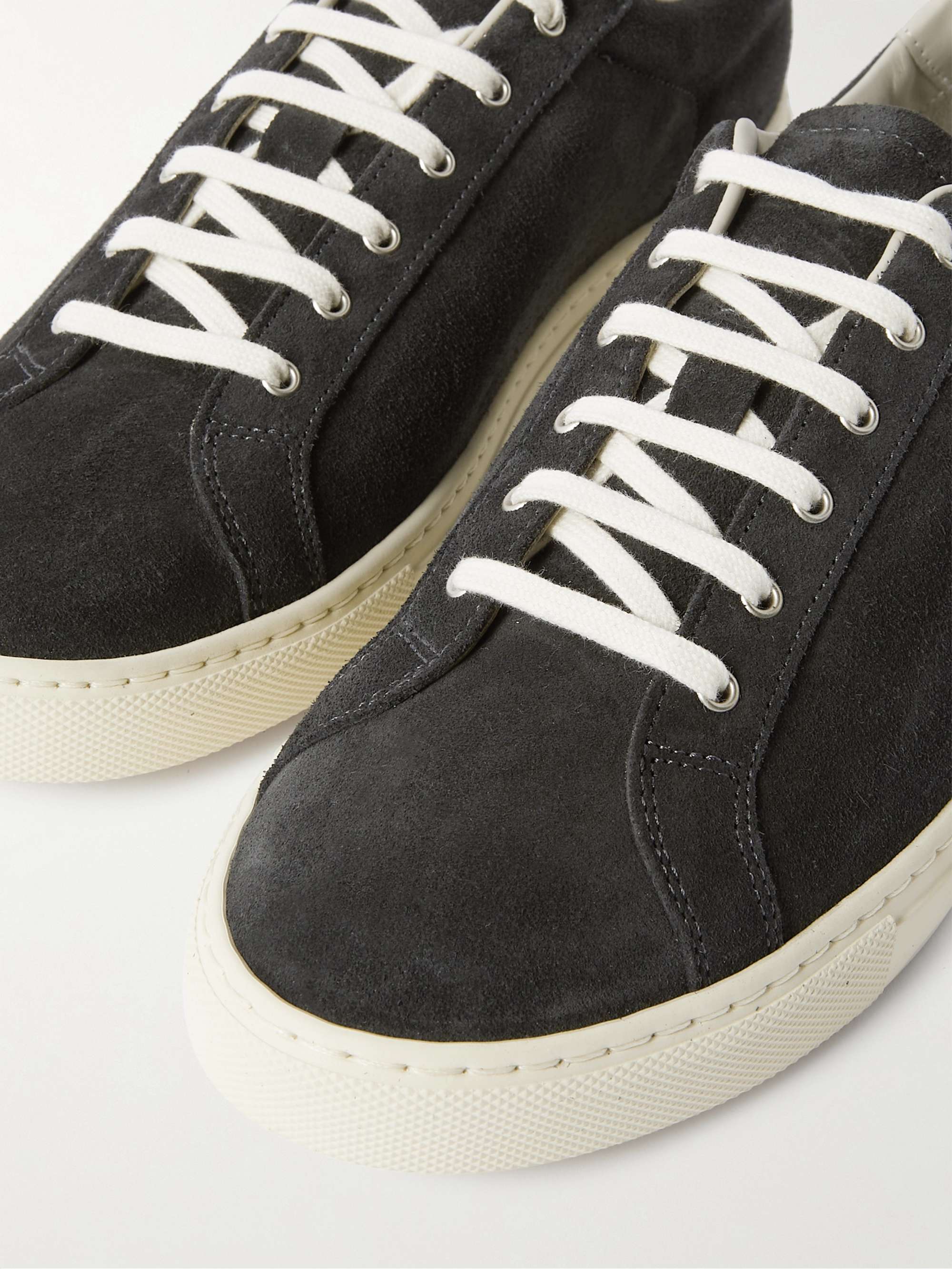COMMON PROJECTS Retro Low Suede and Leather Sneakers