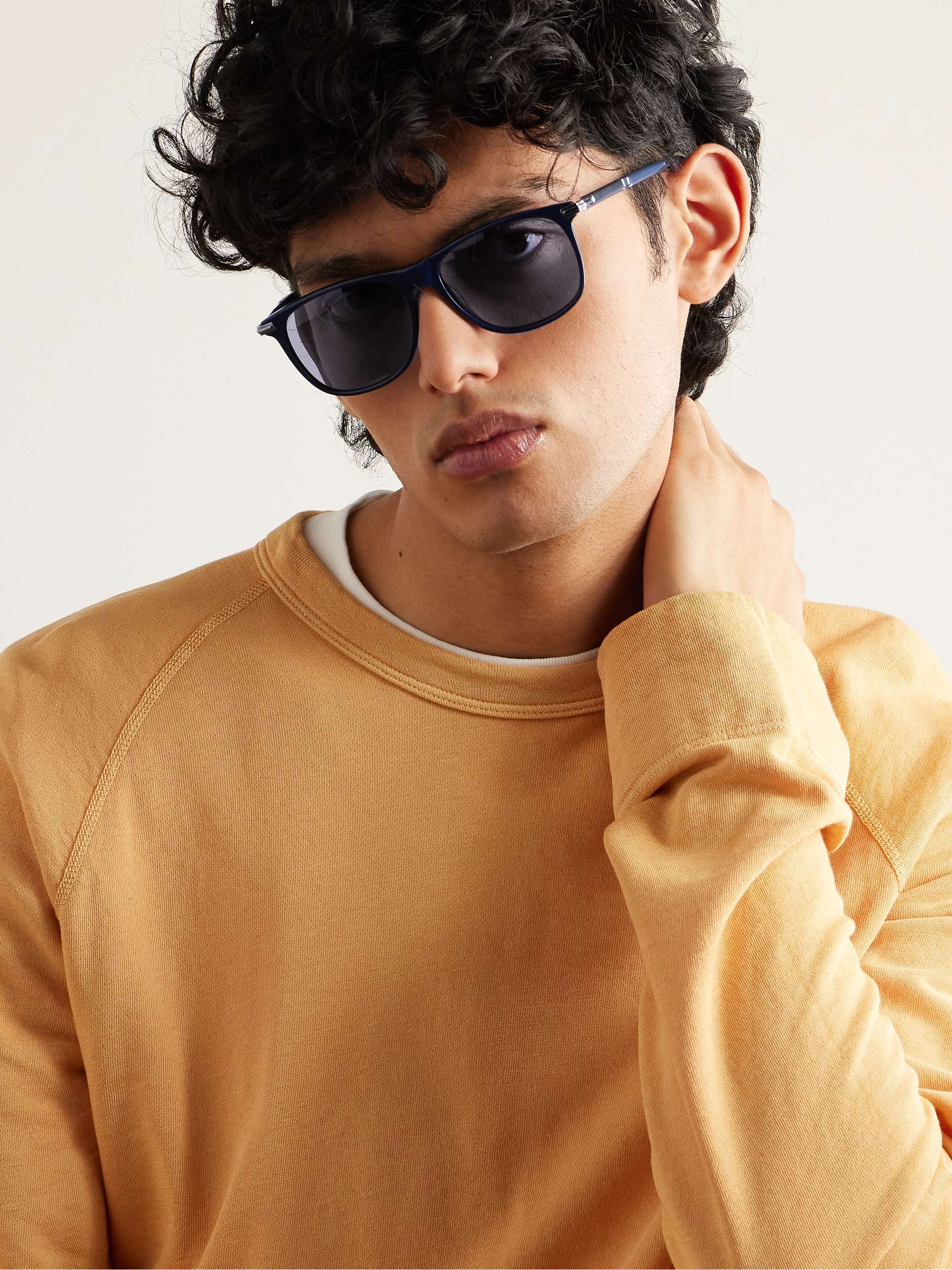 MONTBLANC Square-Frame Acetate Sunglasses