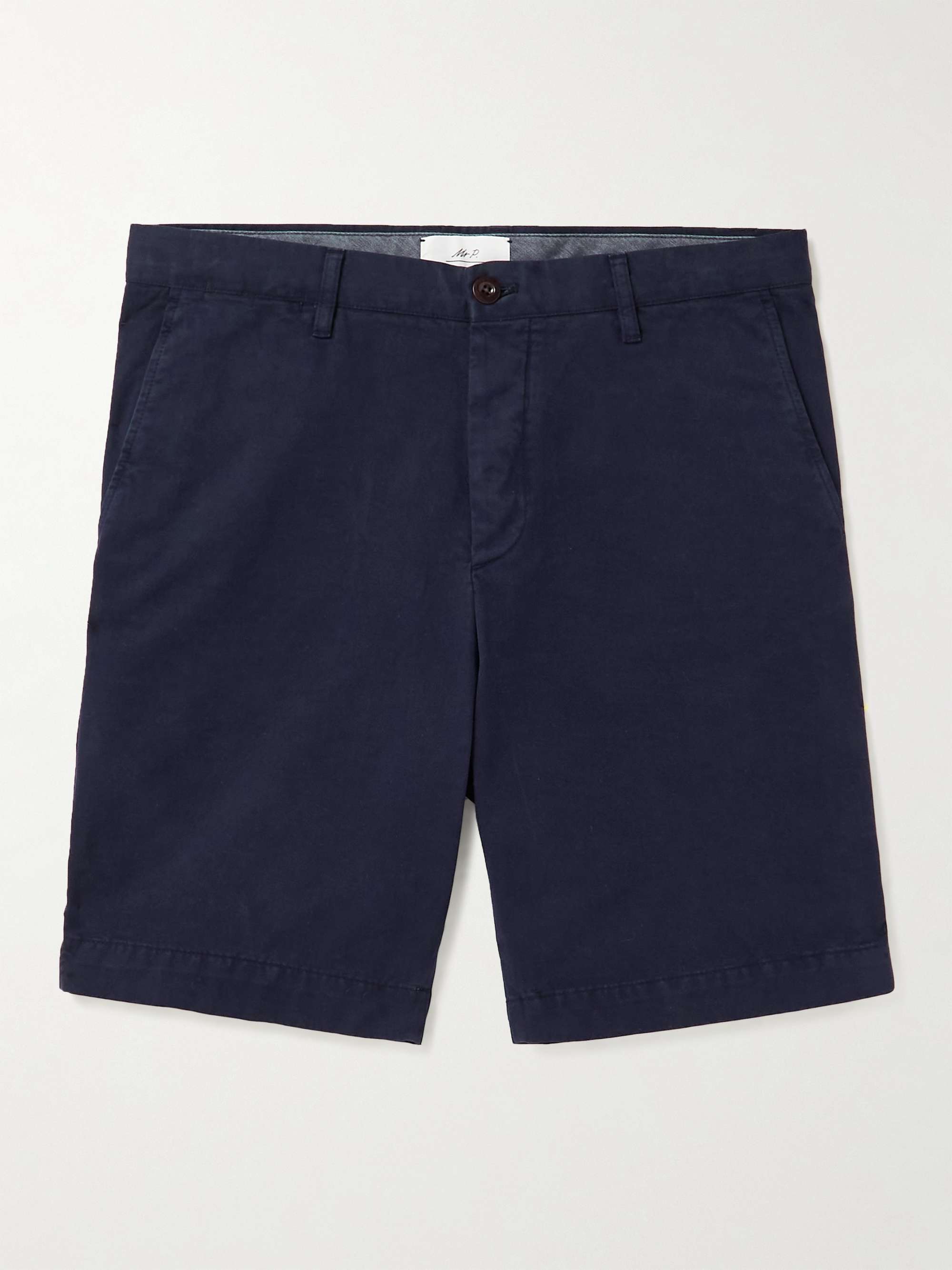 MR P. Straight-Leg Garment-Dyed Cotton-Twill Bermuda Shorts for Men ...