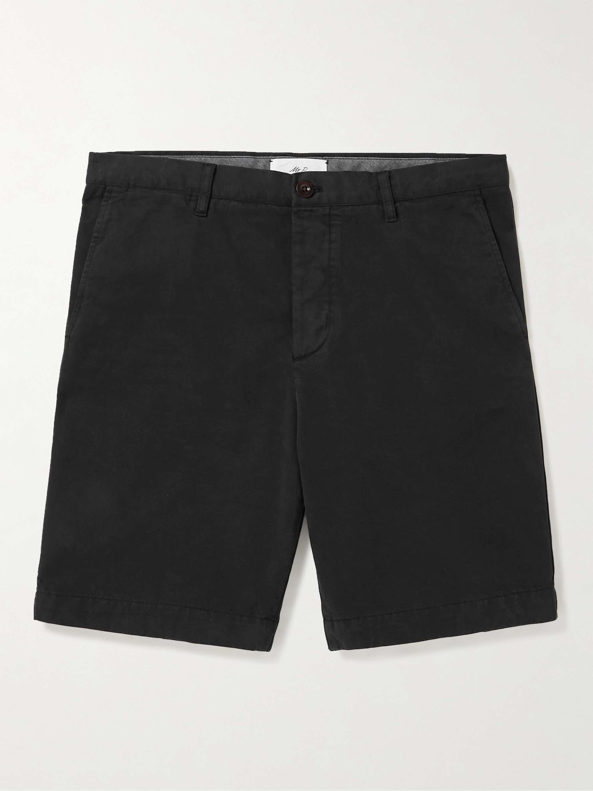 MR P. Straight-Leg Garment-Dyed Cotton-Twill Bermuda Shorts for Men ...