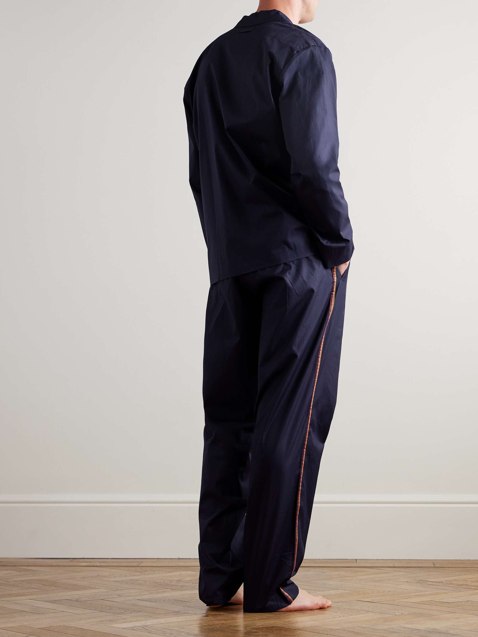 PAUL SMITH Cotton-Poplin Pyjama Set