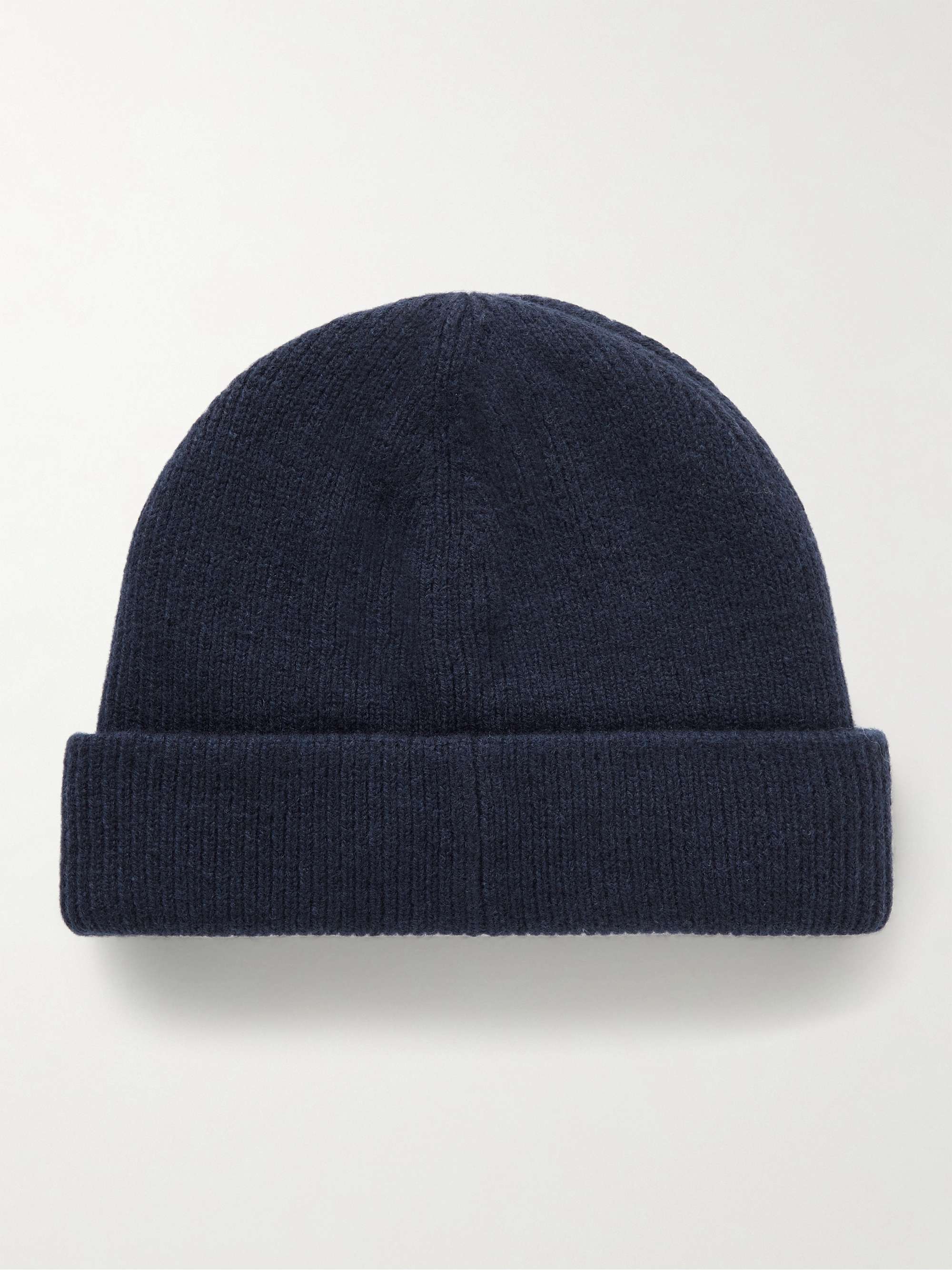 ACNE STUDIOS Logo-Appliquéd Ribbed Wool Beanie