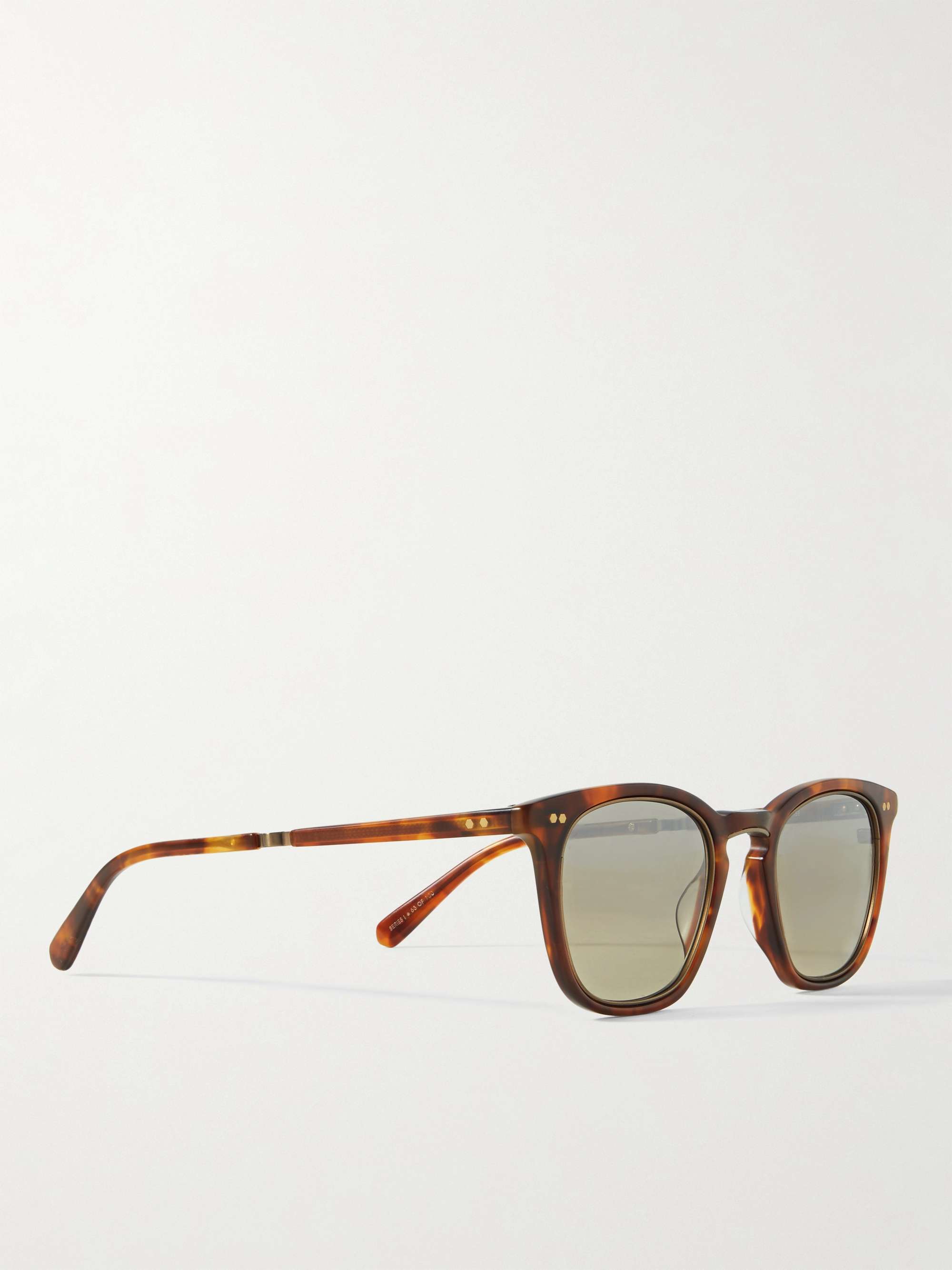 MR LEIGHT Getty II Square-Frame Tortoiseshell Matte-Acetate Sunglasses