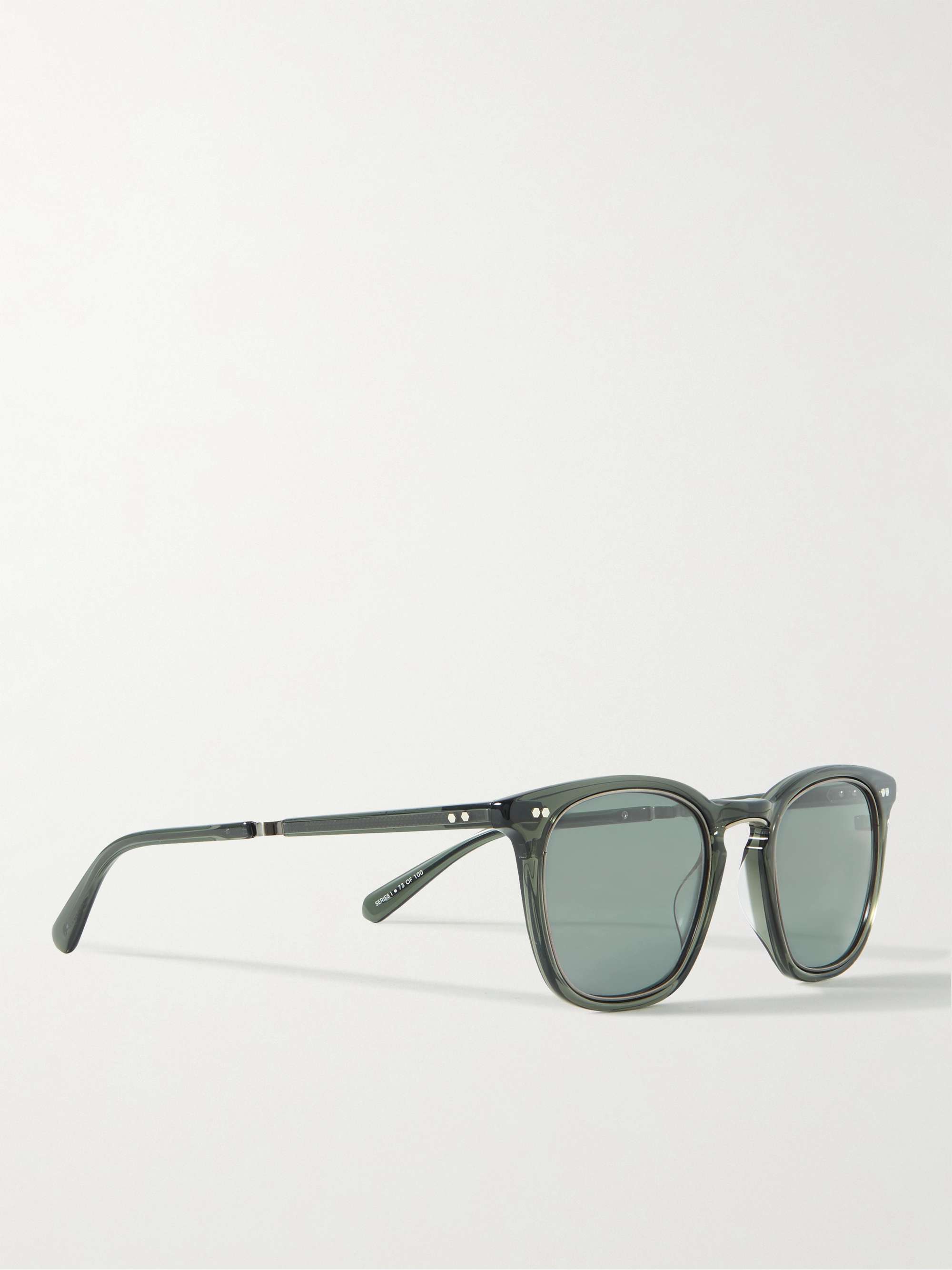 MR LEIGHT Getty II Square-Frame Tortoiseshell Matte-Acetate Sunglasses