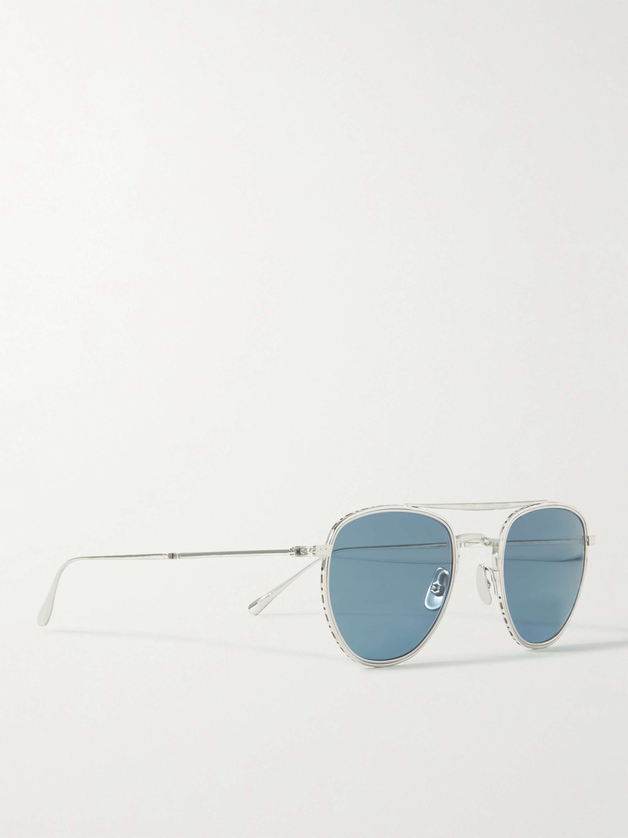 MR LEIGHT Roku II Aviator-Style Titanium Sunglasses
