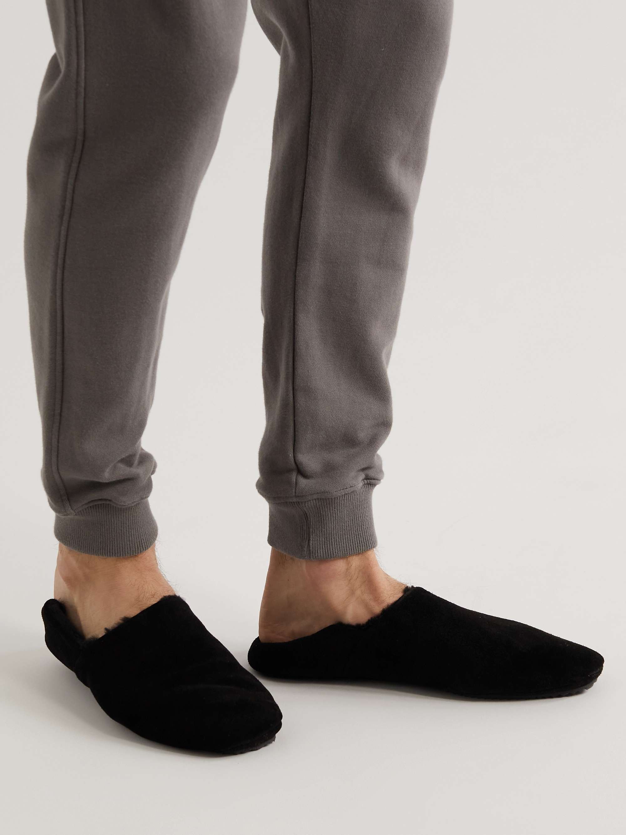 mens slippers with heel support