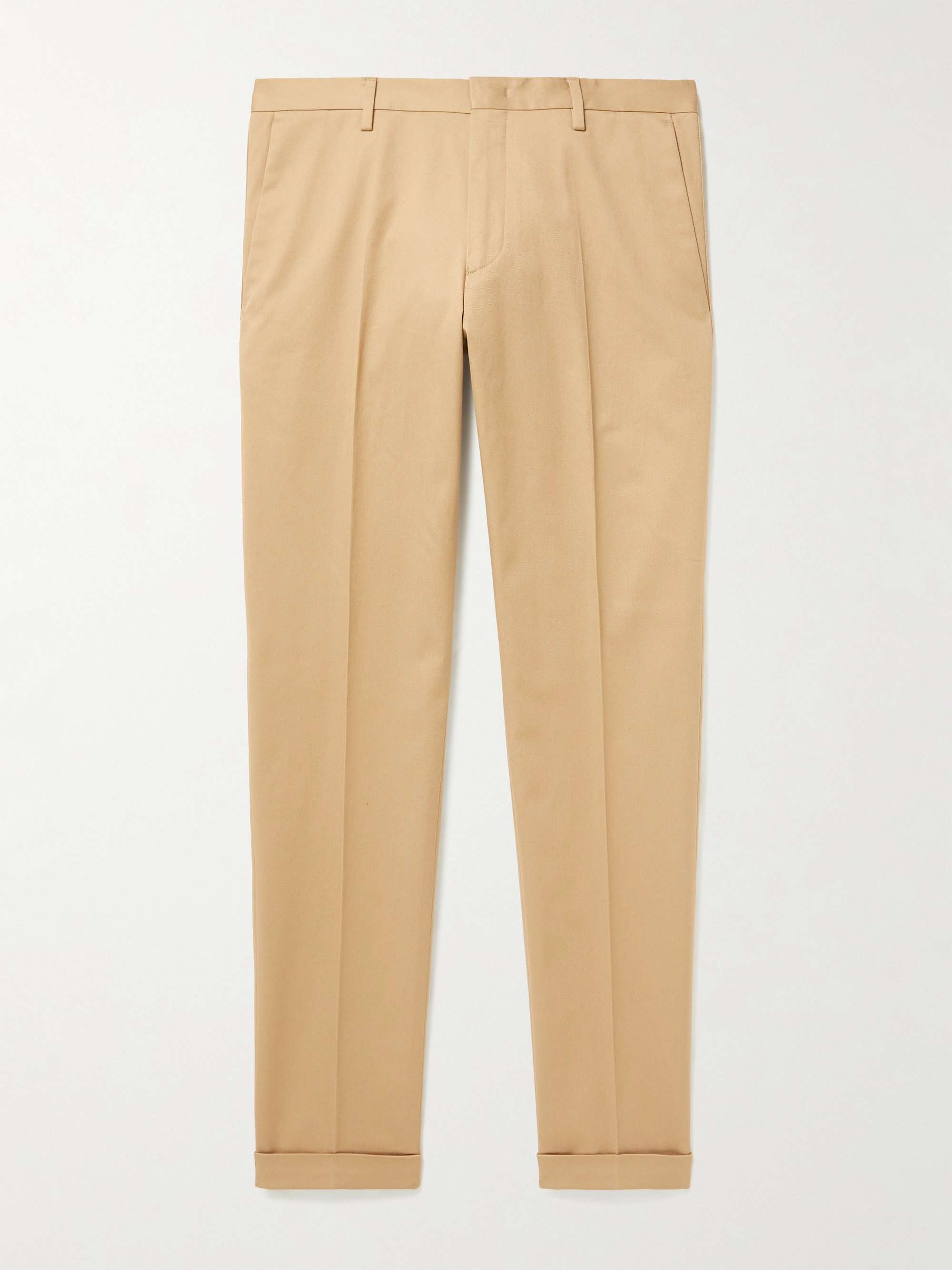 PAUL SMITH Cotton-Blend Gabardine Trousers