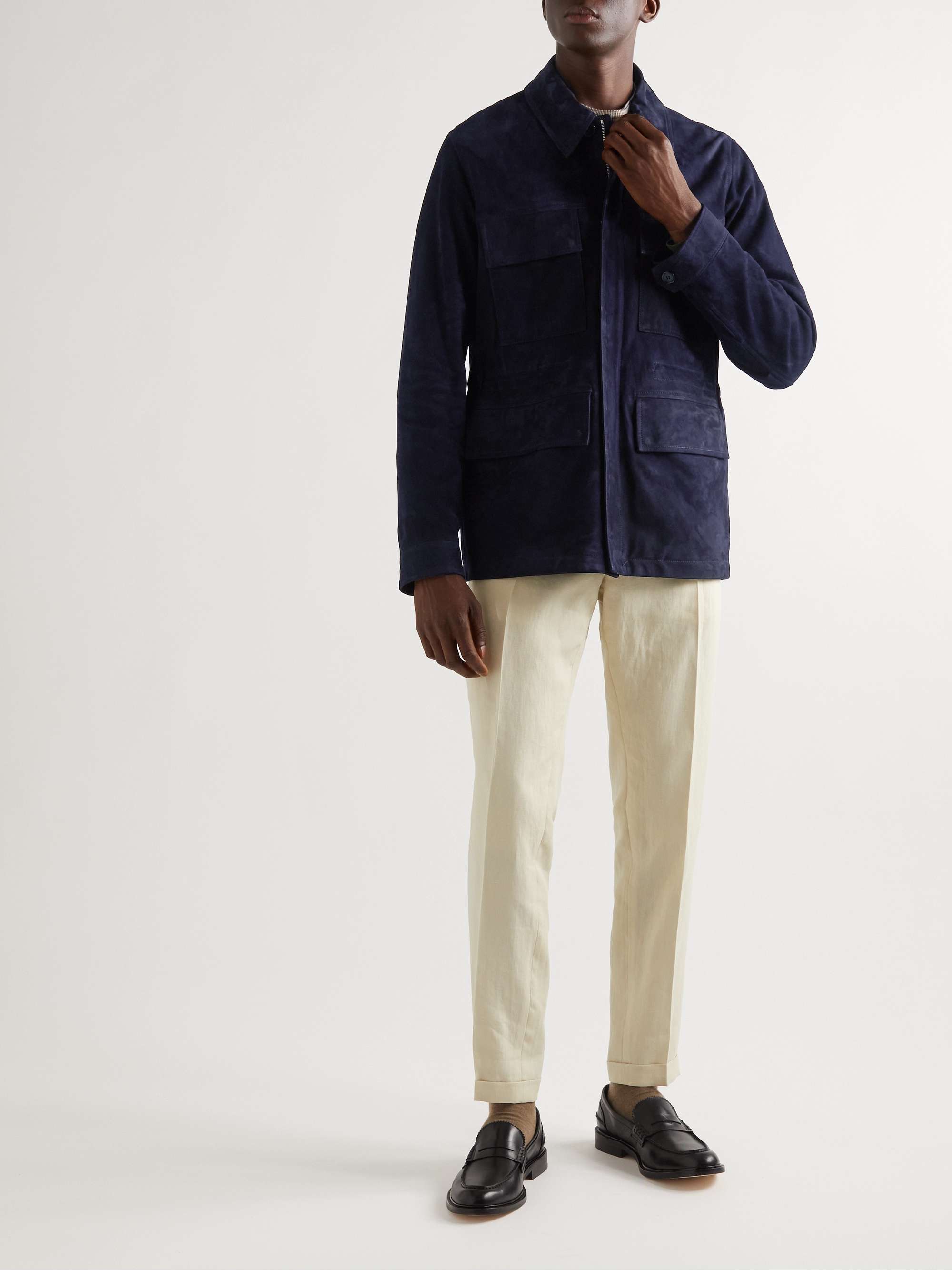 PAUL SMITH Suede Field Jacket for Men | MR PORTER