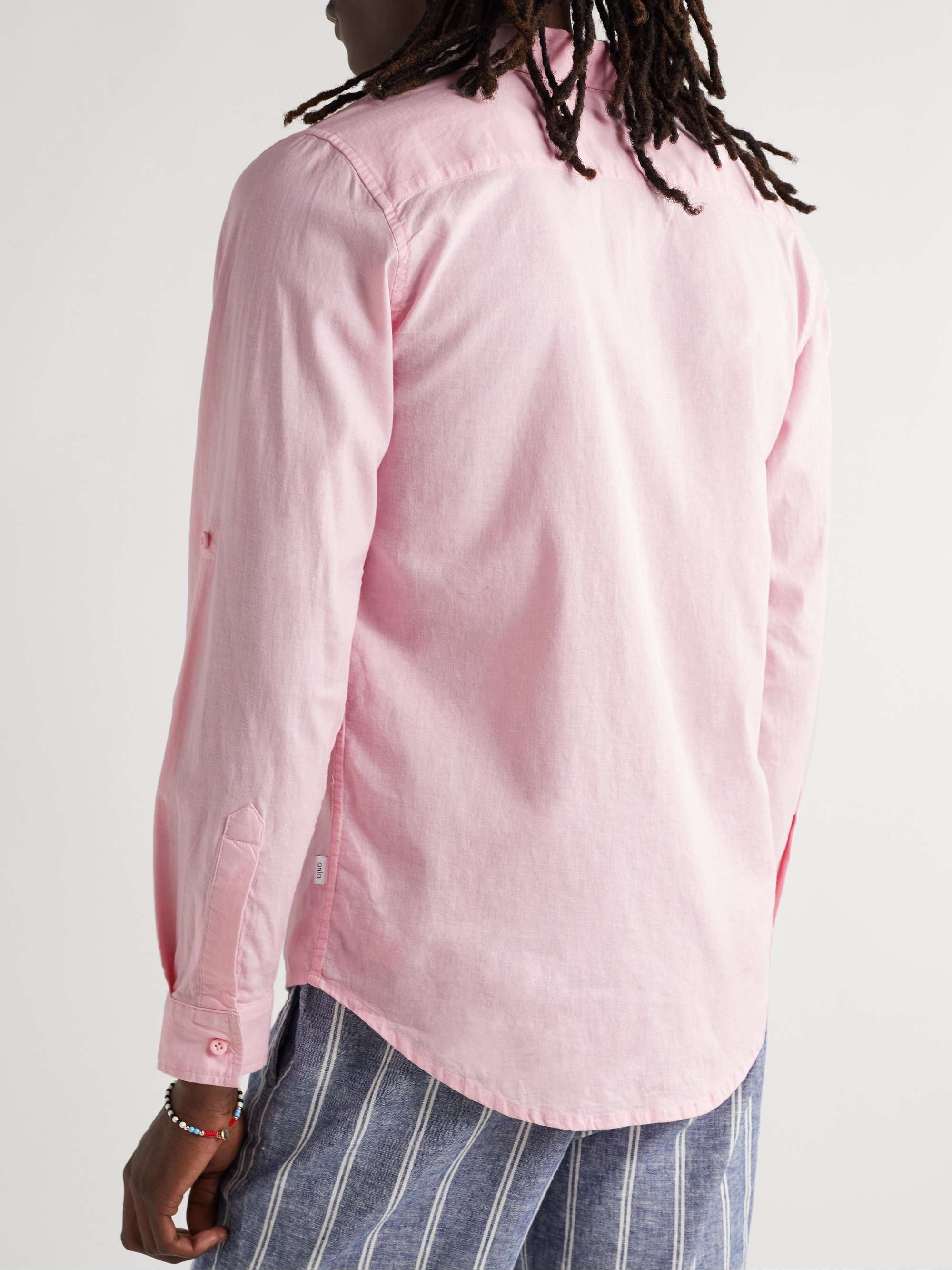 ONIA Stretch Linen-Blend Shirt
