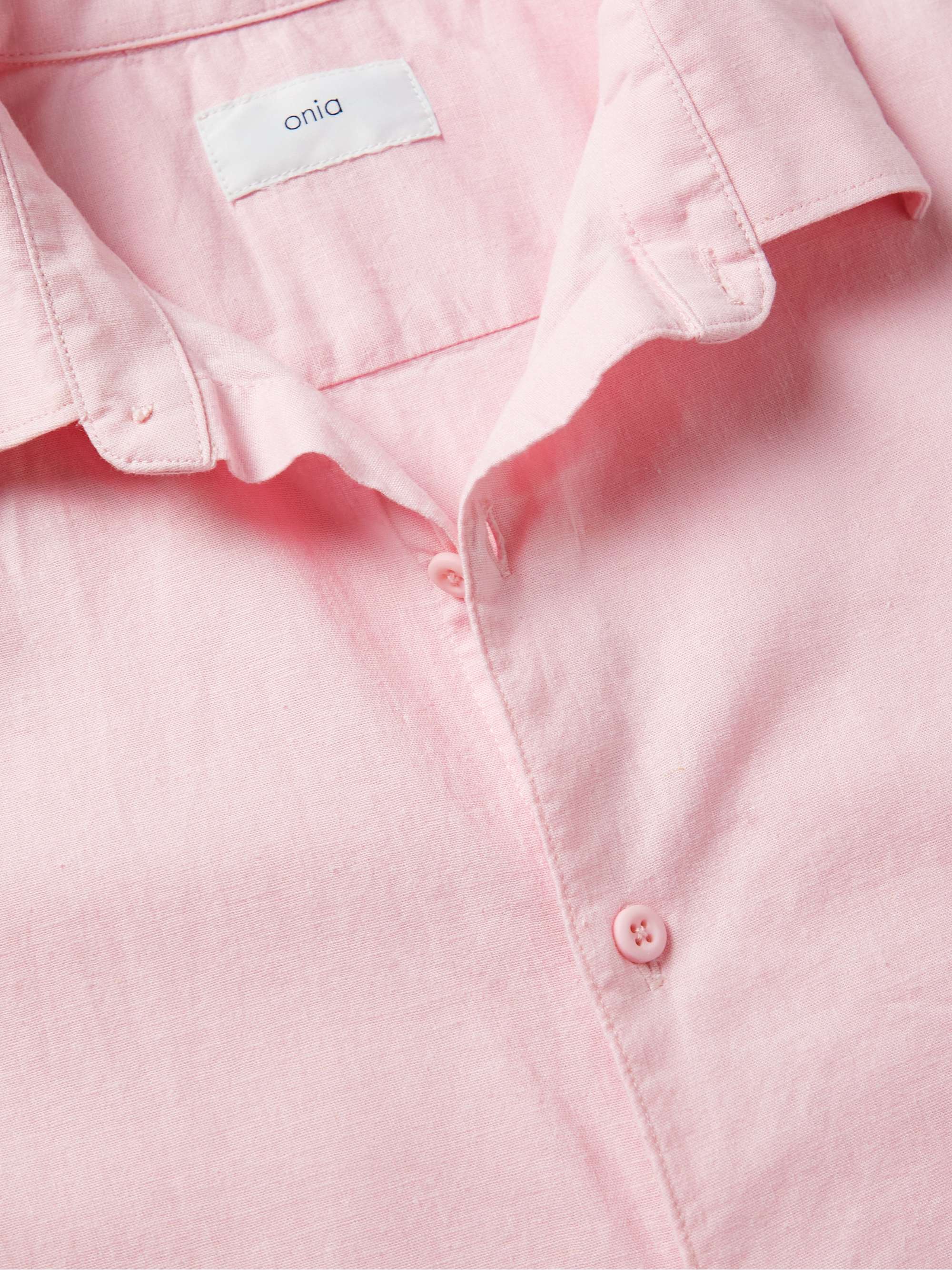 ONIA Stretch Linen-Blend Shirt