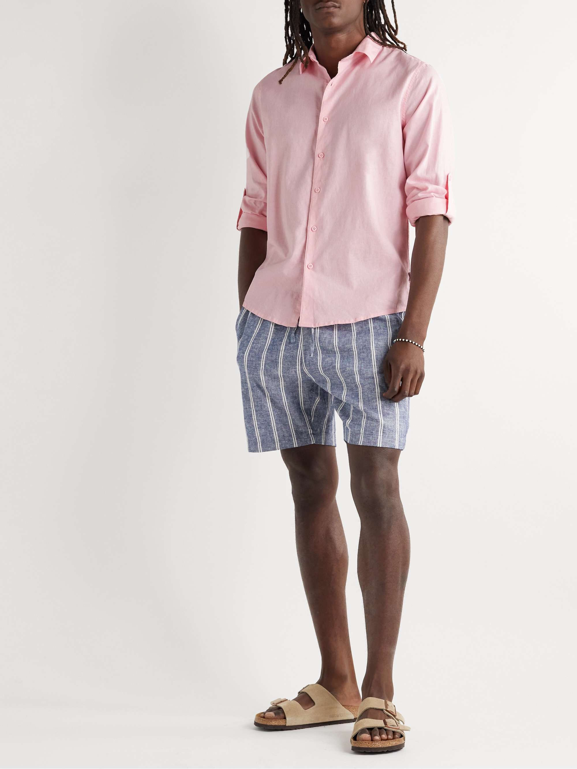 ONIA Stretch Linen-Blend Shirt