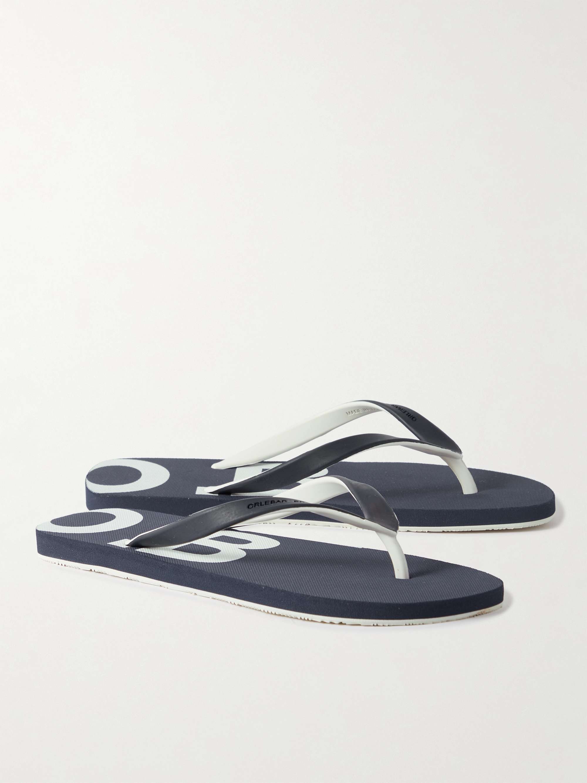 ORLEBAR BROWN Haston Logo-Debossed Rubber Flip Flops