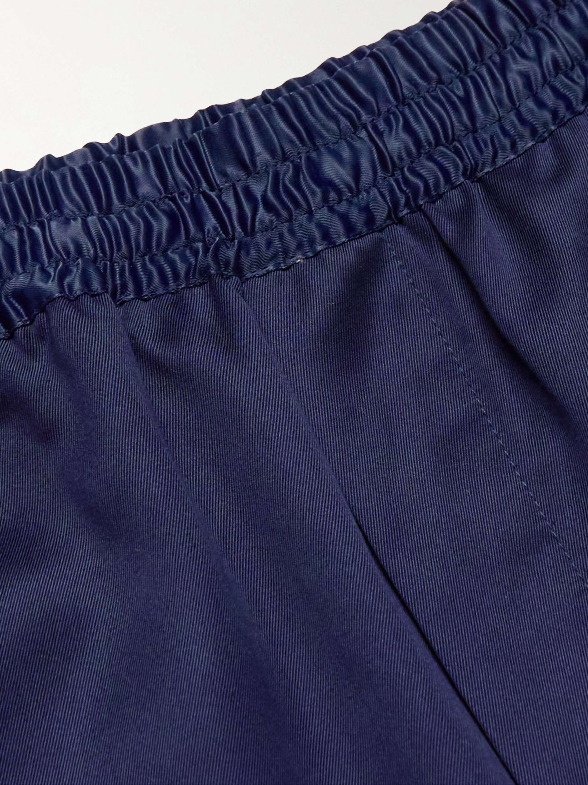 CDLP Home Satin-Trimmed Lyocell-Twill Pyjama Shorts