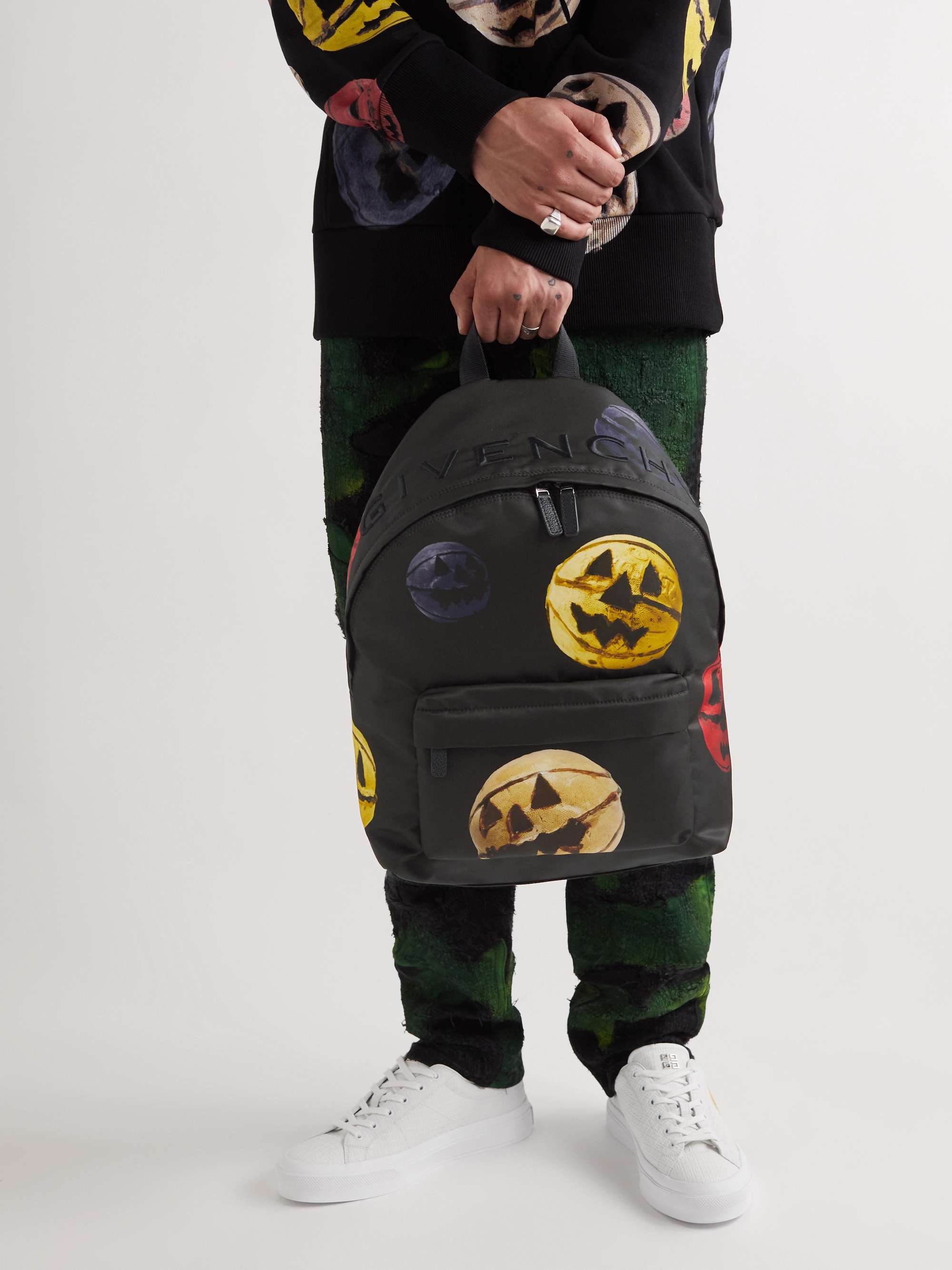 + Josh Smith Logo-Embroidered Printed Shell Backpack