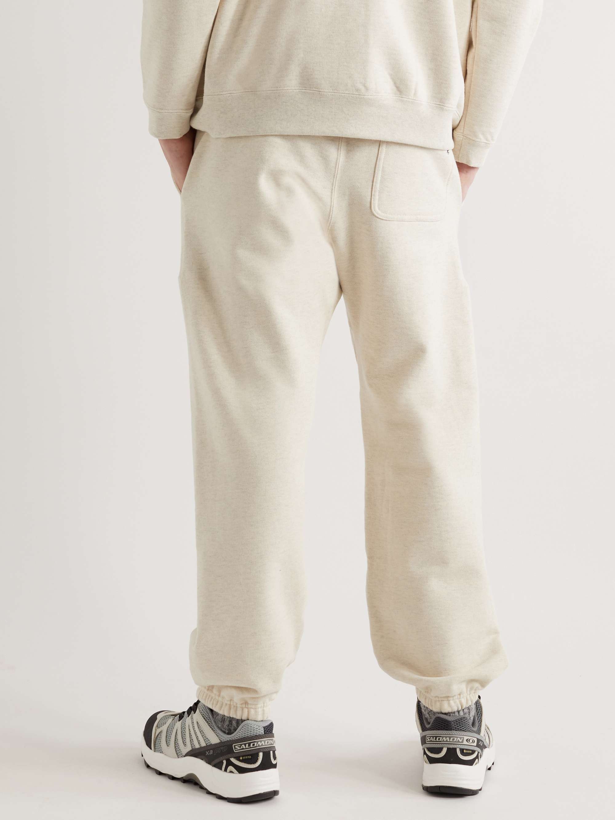 SNOW PEAK Tapered Recycled Cotton-Jersey Sweatpants
