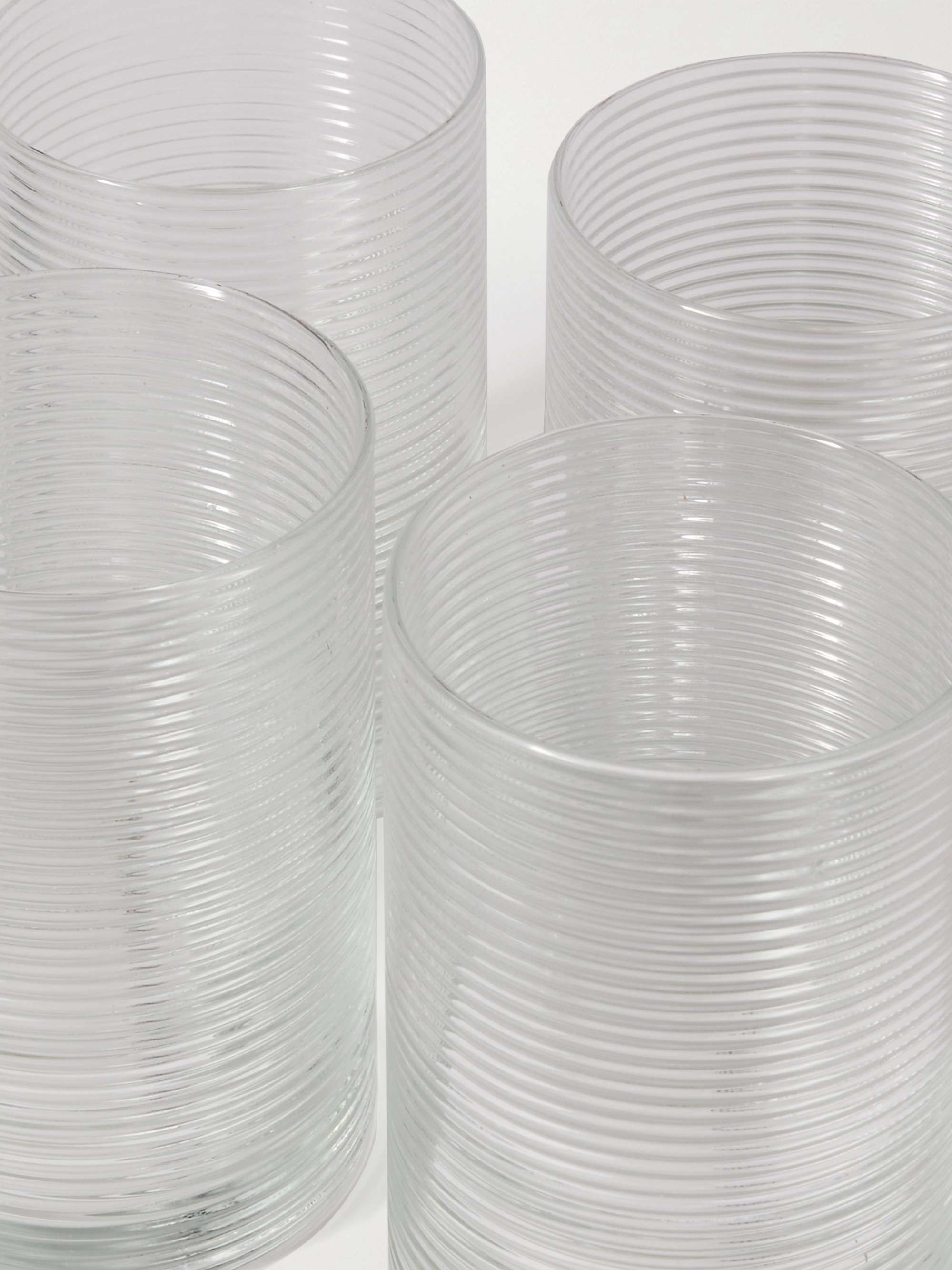 THE CONRAN SHOP Set of Four Ribbed Highball Glasses