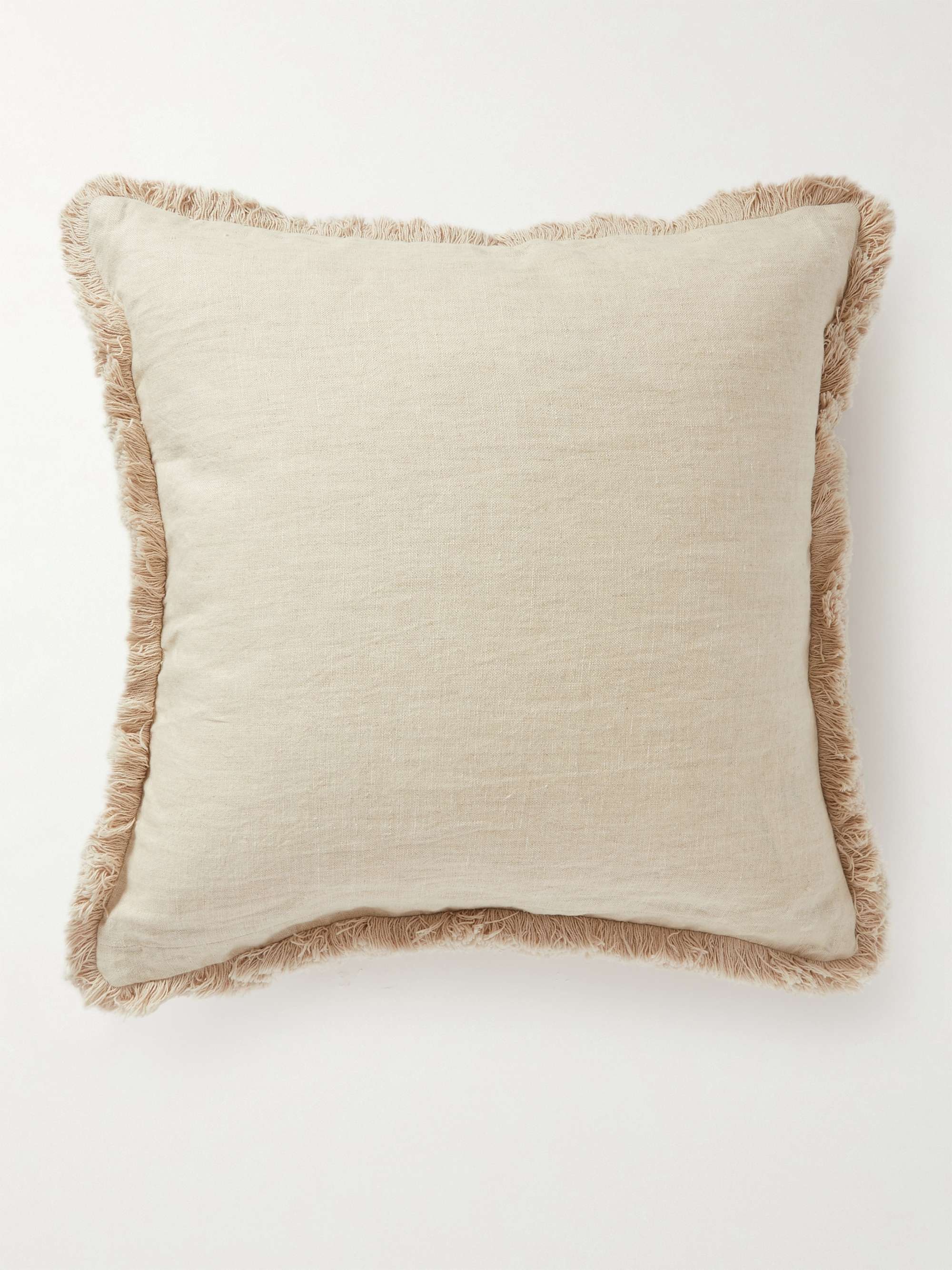 THE CONRAN SHOP Dancing Friends Fringed Embroidered Linen Cushion